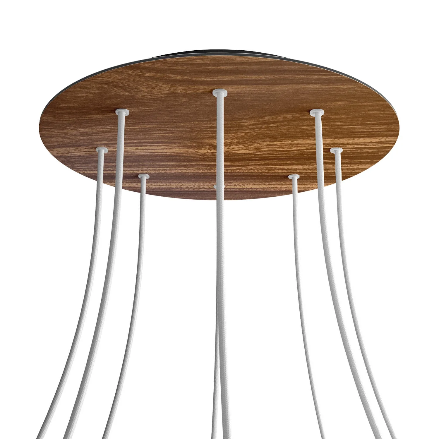 XXL Rose-One round ceiling rose, diameter 400 mm with 8 holes and 4 side holes – Wood - Image 8