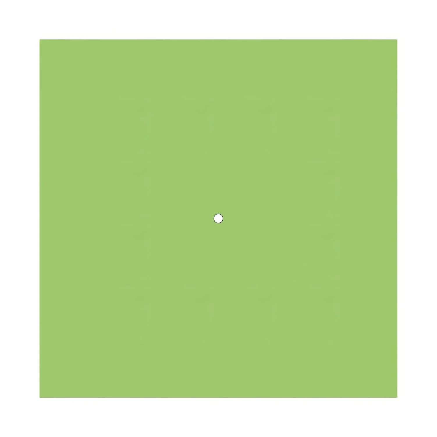 XXL Rose-One square ceiling rose, 400 mm with 1 hole and 4 side holes - Meadow Green - Image 3