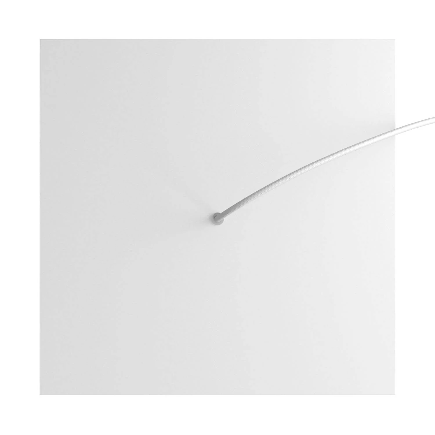 XXL Rose-One square ceiling rose, 400 mm with 1 hole and 4 side holes - Matt White - Image 2