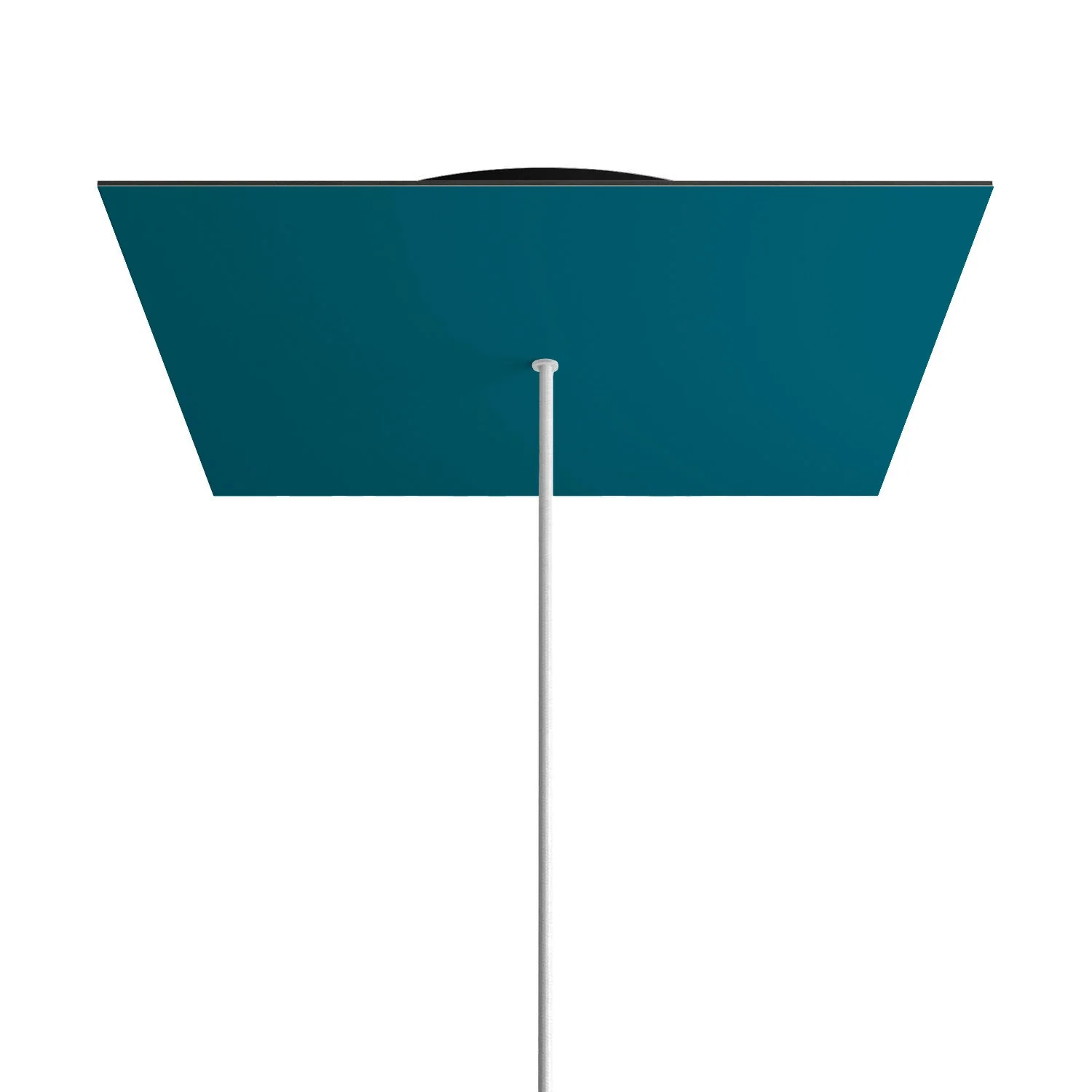 XXL Rose-One square ceiling rose, 400 mm with 1 central hole and 4 side holes - Petrol Blue - Image 8