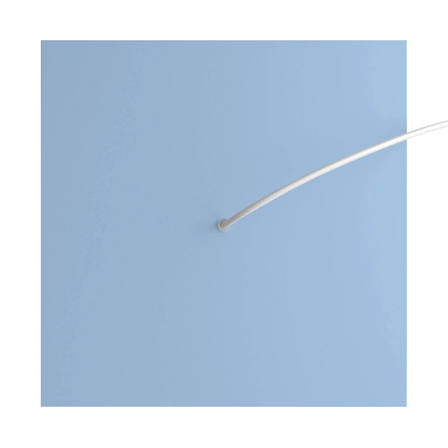 XXL Ceiling rose Rose-One square, 400 mm with 1 hole and 4 side holes - Powder blue - Image 2