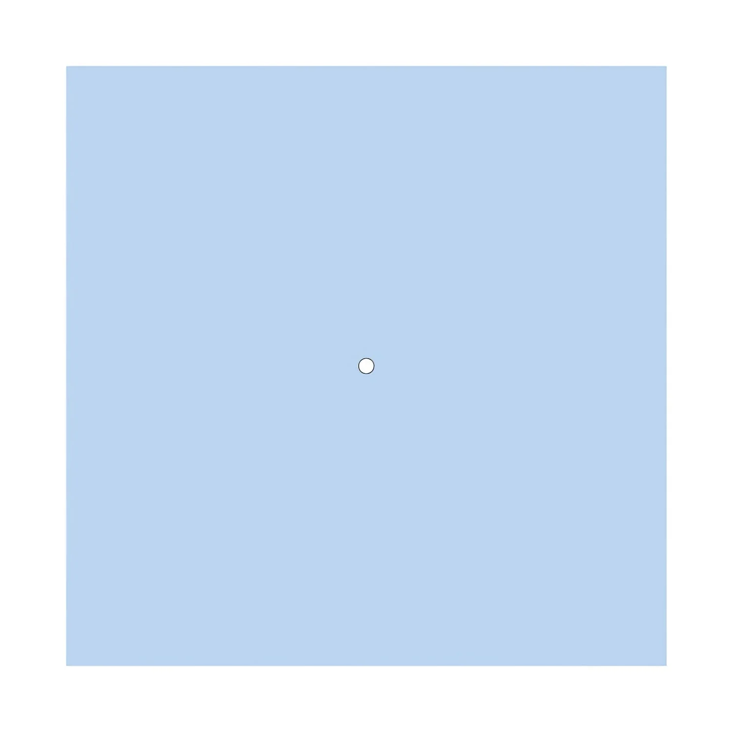 XXL Ceiling rose Rose-One square, 400 mm with 1 hole and 4 side holes - Powder blue - Image 3