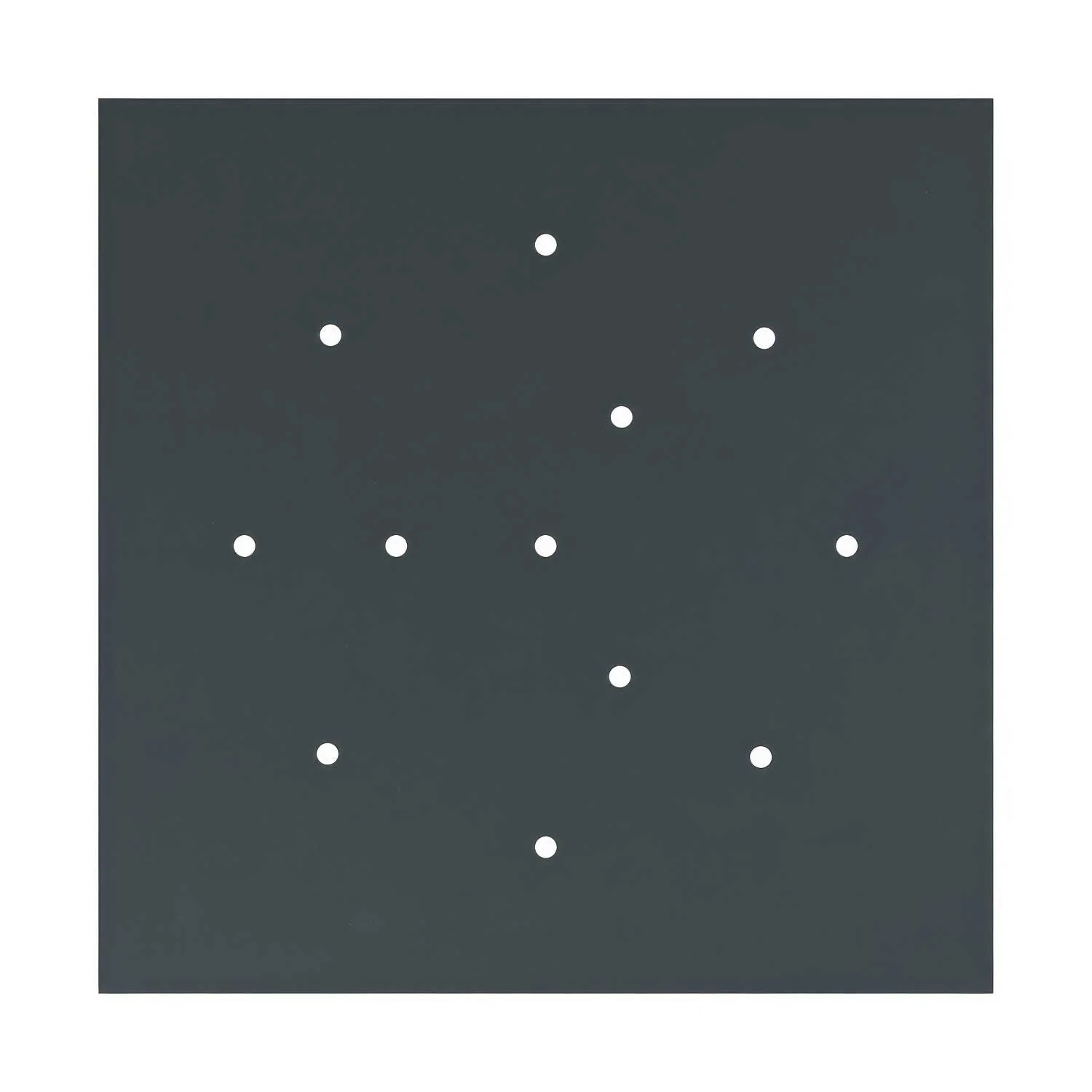 XXL Ceiling rose Rose-One square, 400 mm with 12 holes and 4 side holes - Anthracite - Image 3