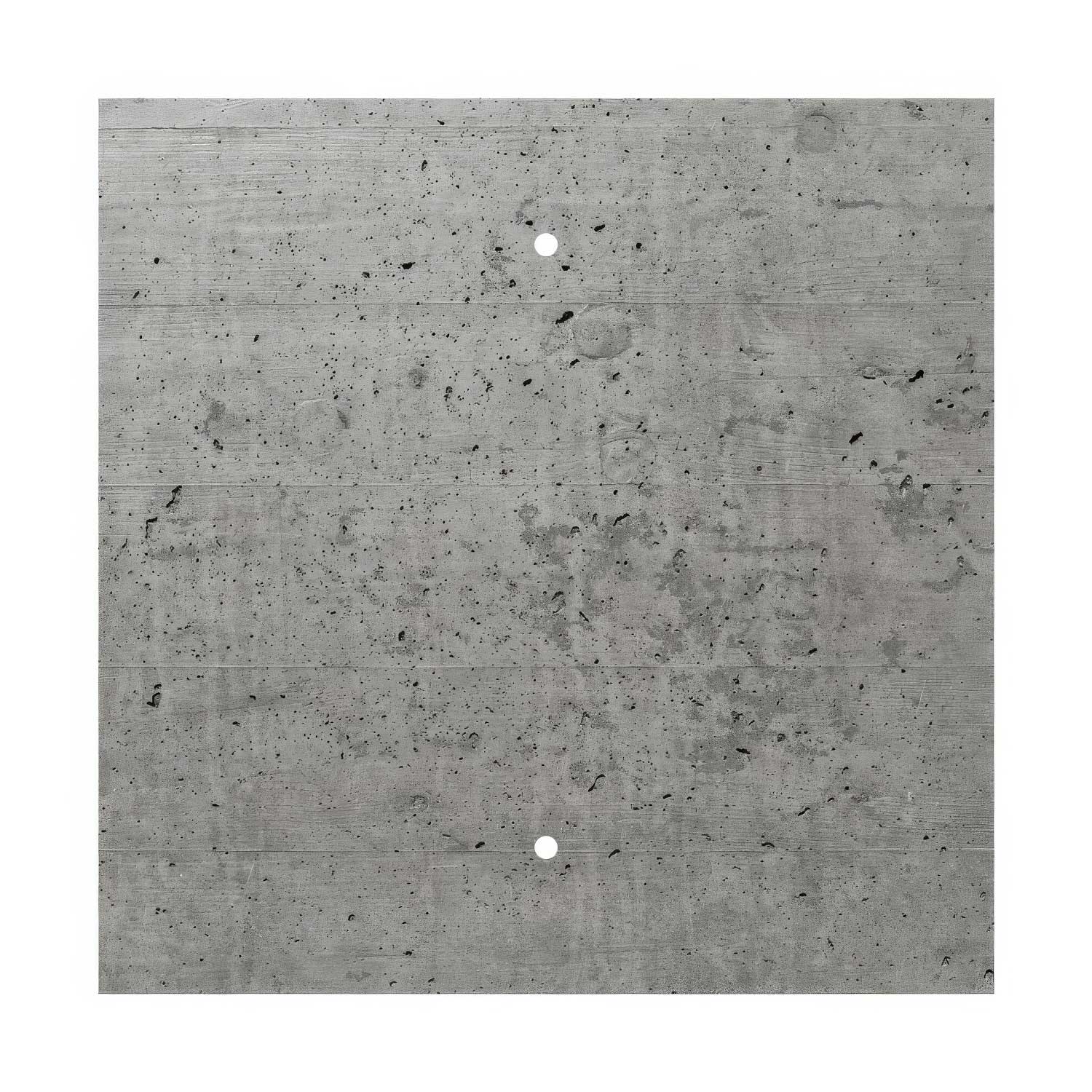 XXL Ceiling rose Rose-One square, 400 mm with 2 holes and 4 side holes - Cement - Image 3