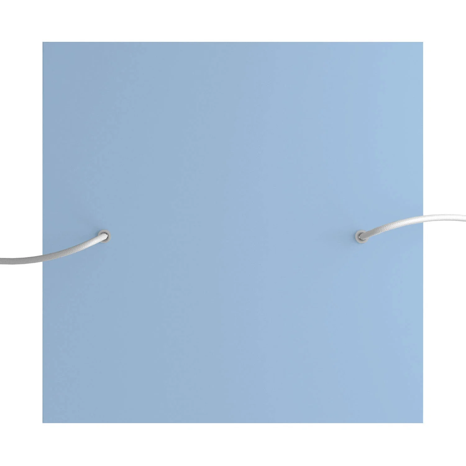 XXL Rose-One square ceiling rose, 400 mm with 2 holes and 4 side holes - Sugar paper blue - Image 2