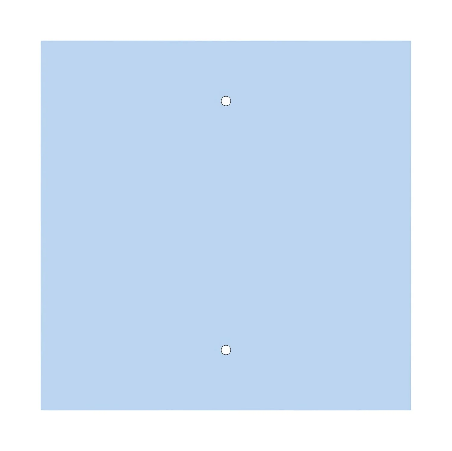 XXL Rose-One square ceiling rose, 400 mm with 2 holes and 4 side holes - Sugar paper blue - Image 3