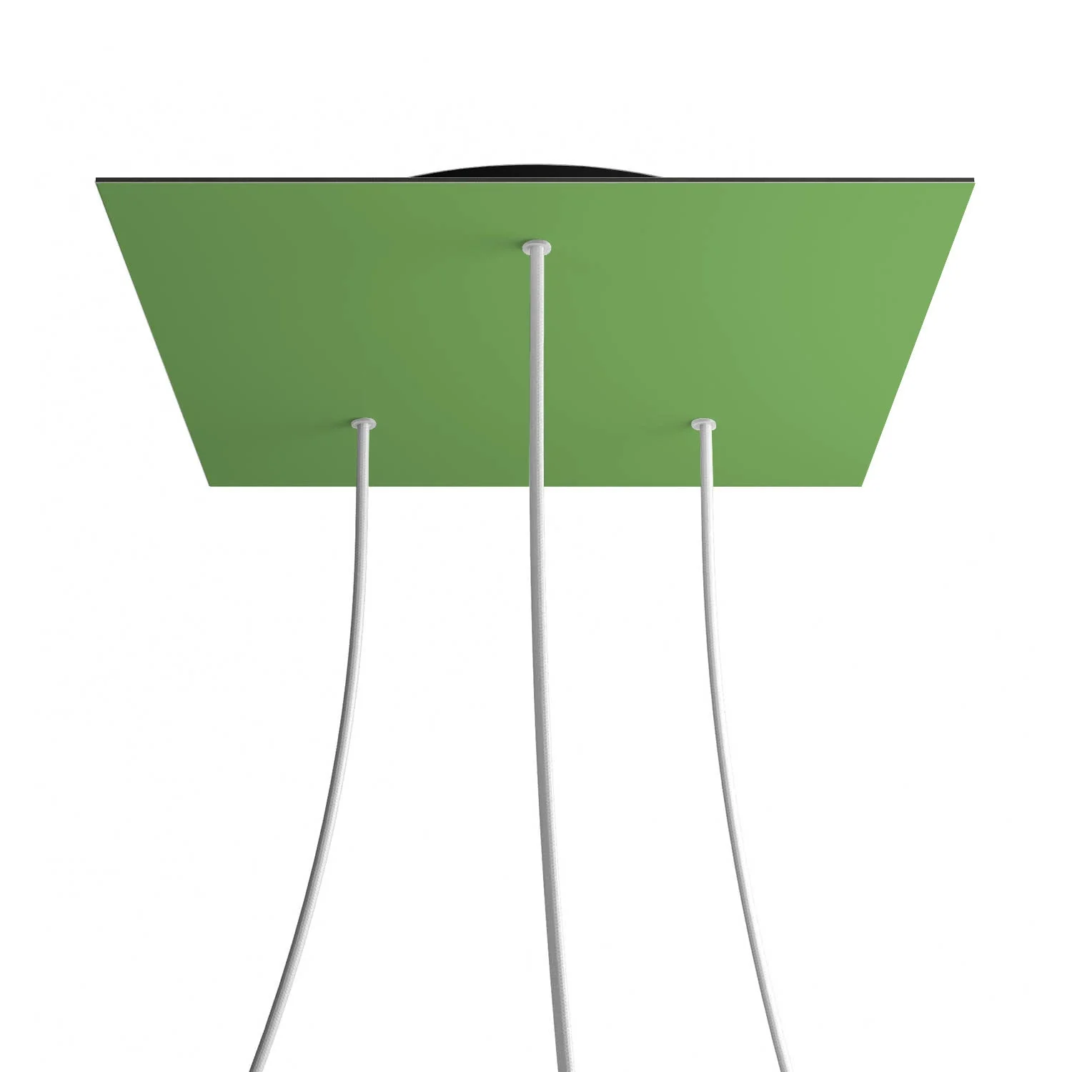 XXL Rose-One square ceiling rose, 400 mm with 3 holes and 4 side holes - Meadow green - Image 8
