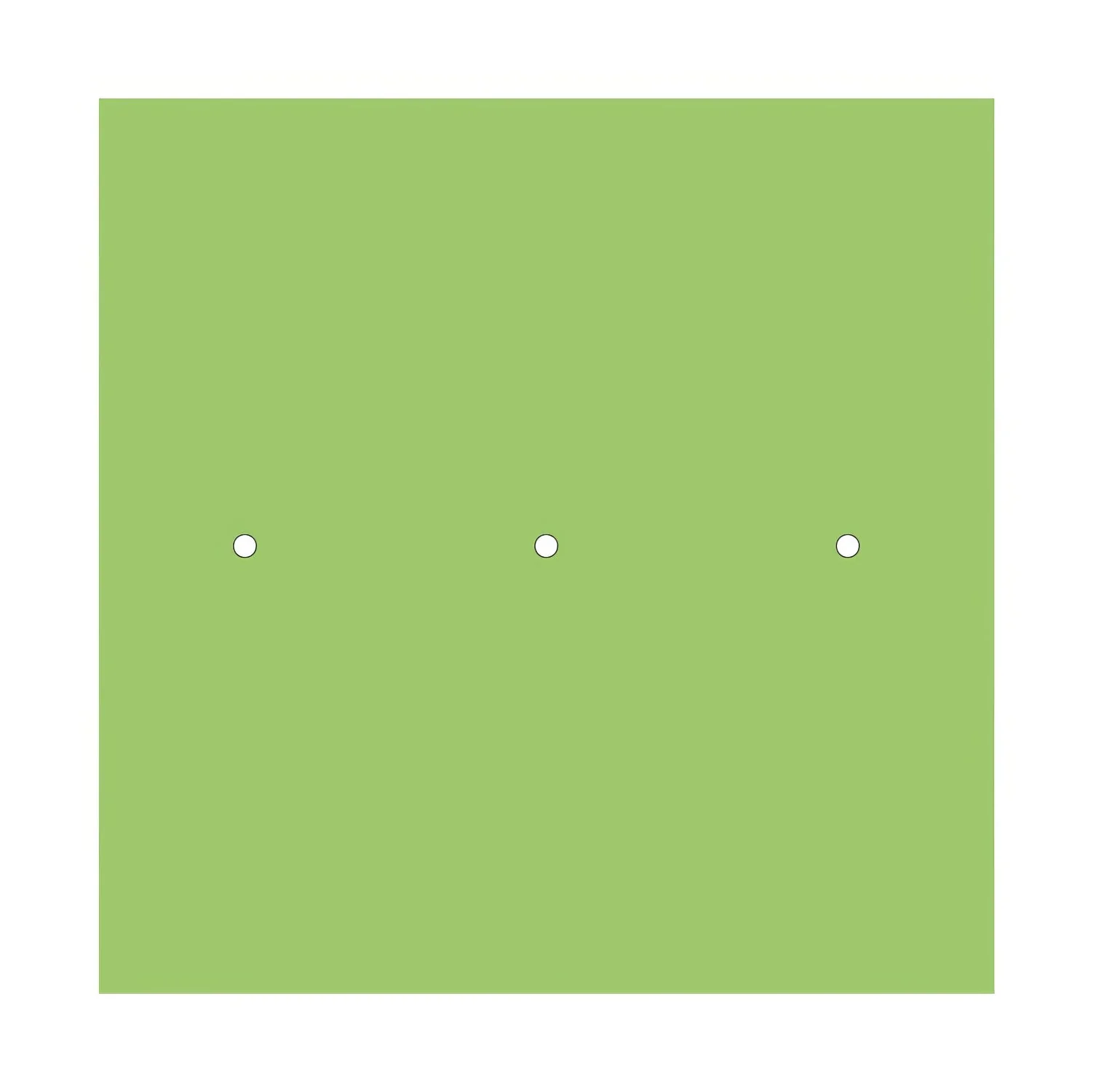 XXL Rose-One square ceiling rose, 400 mm with 3 inline holes and 4 side holes - Meadow green - Image 3