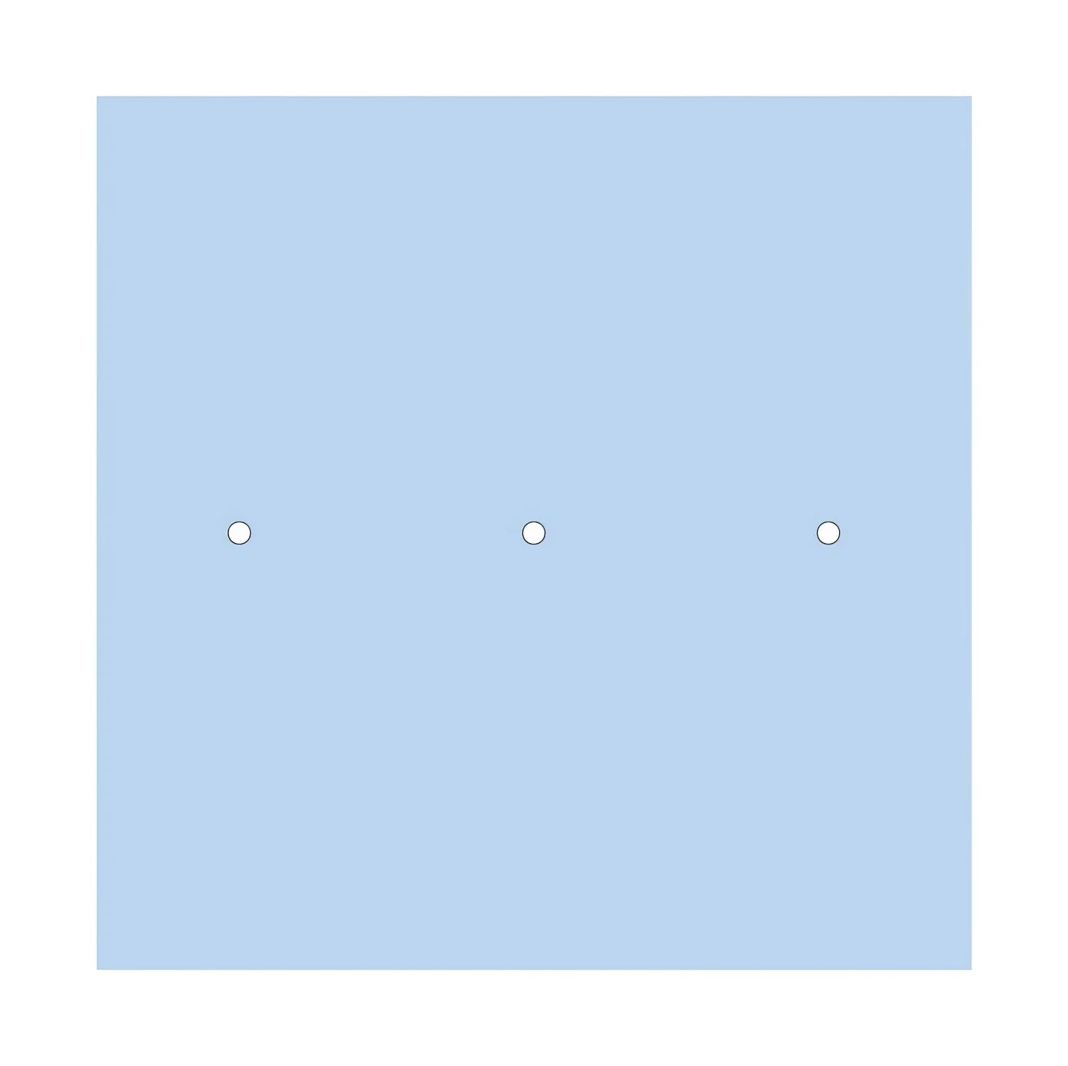 XXL Rose-One square ceiling rose, 400 mm with 3 inline holes and 4 side holes - Sugar paper blue - Image 3