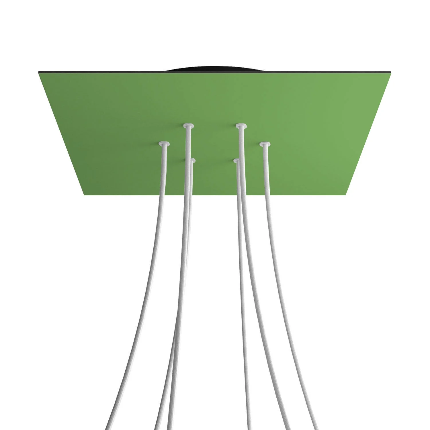 XXL Rose-One square ceiling rose, 400 mm with 6 holes and 4 side holes - Meadow Green - Image 8