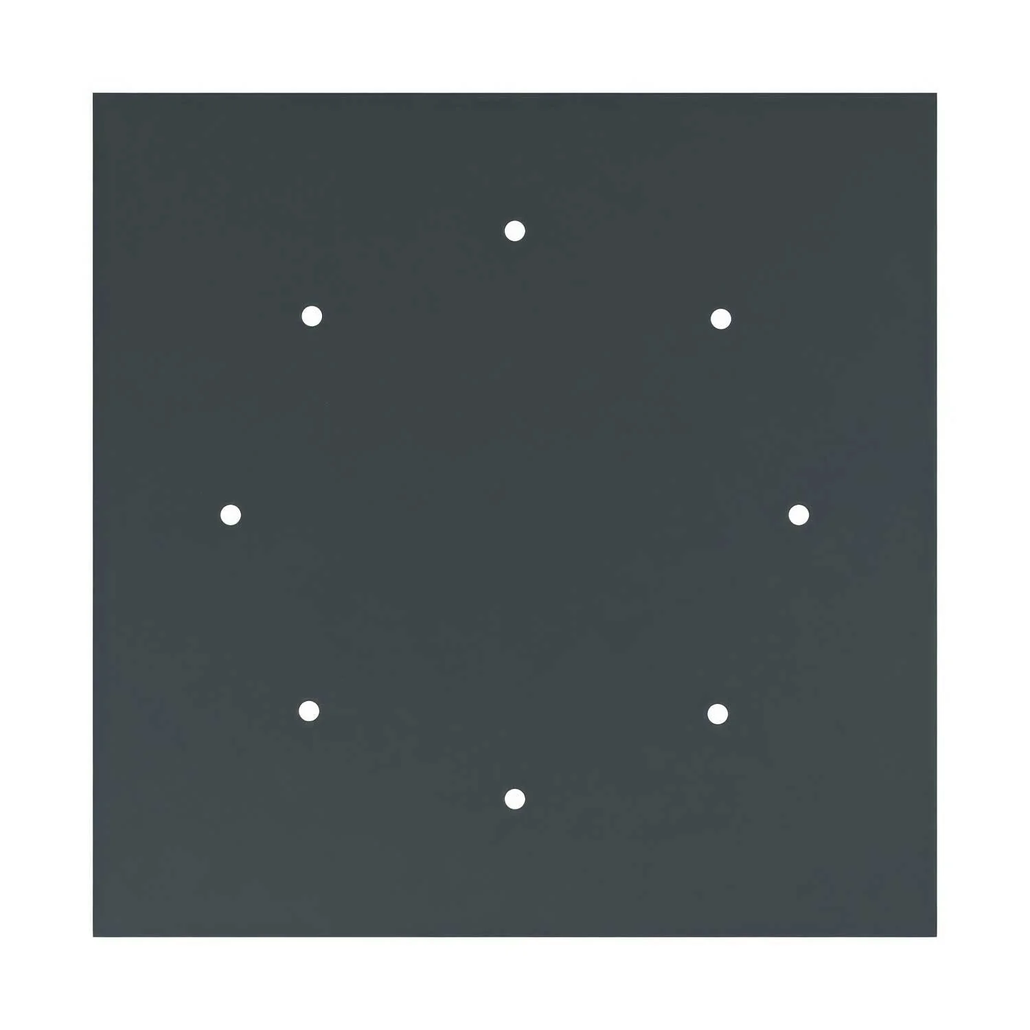 Ceiling rose XXL Rose-One square, 400 mm with 8 holes and 4 side holes - Anthracite - Image 3