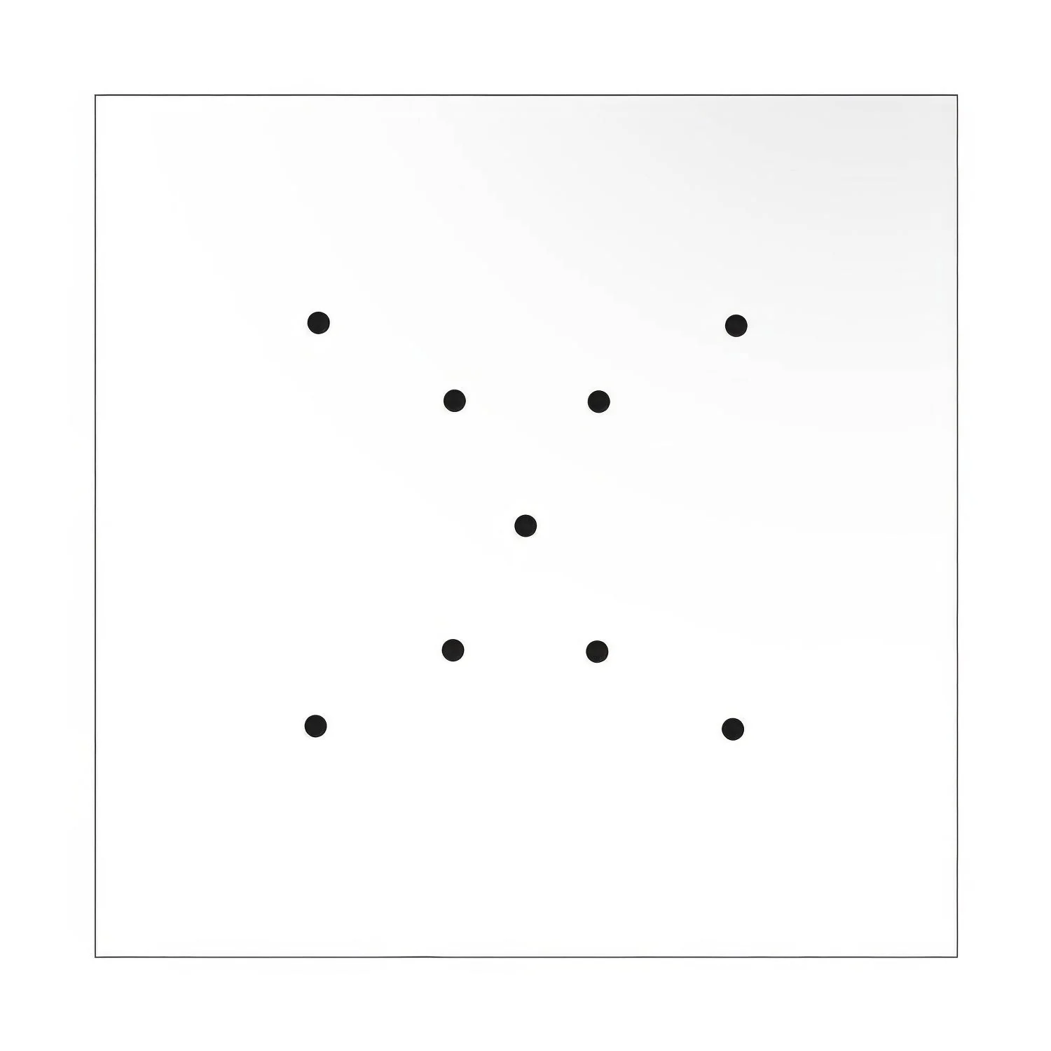Rose-One XXL square ceiling rose, 400 mm with 9 X-shaped holes and 4 side holes - Matt white - Image 3