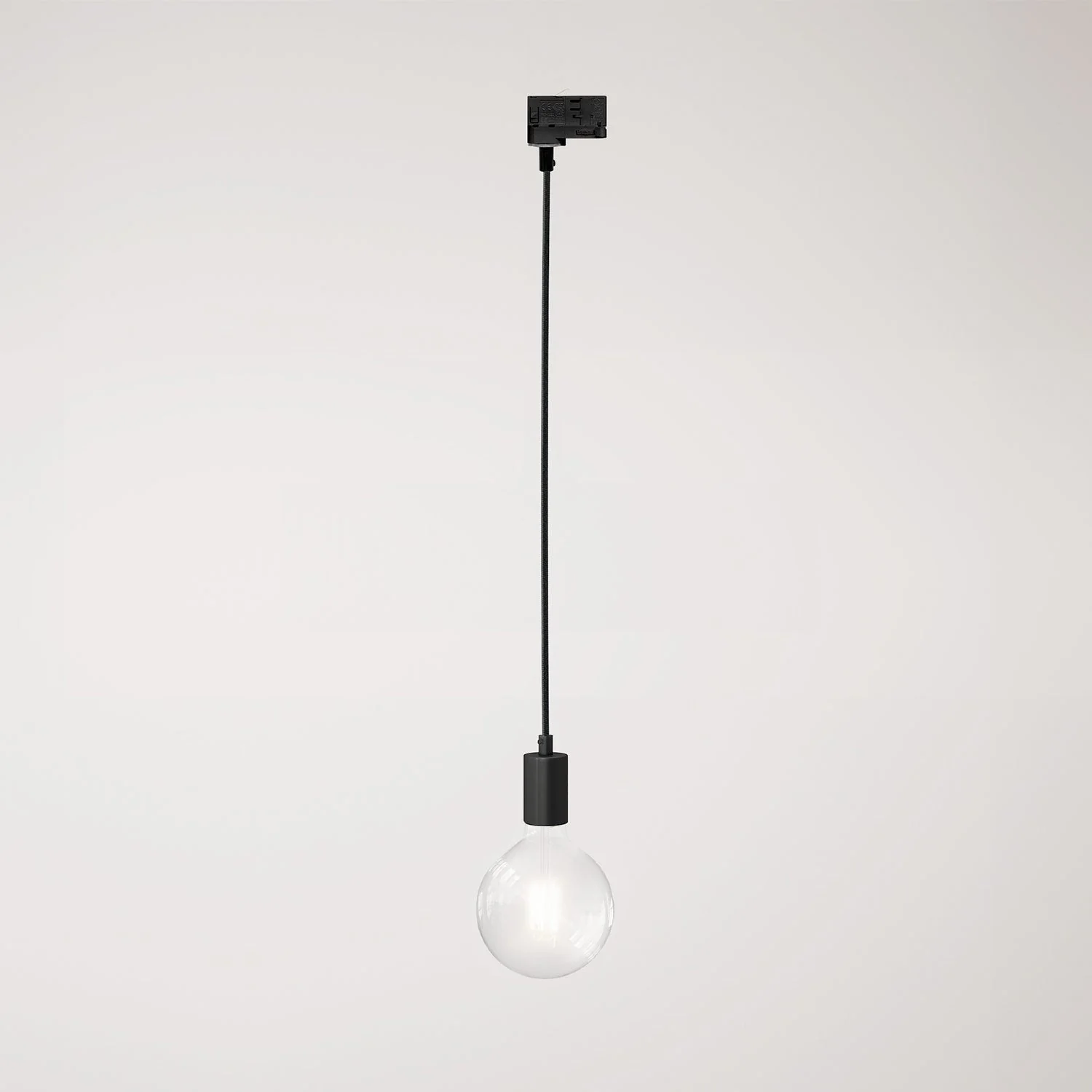 Ceiling lamp in metal for tracks - Black