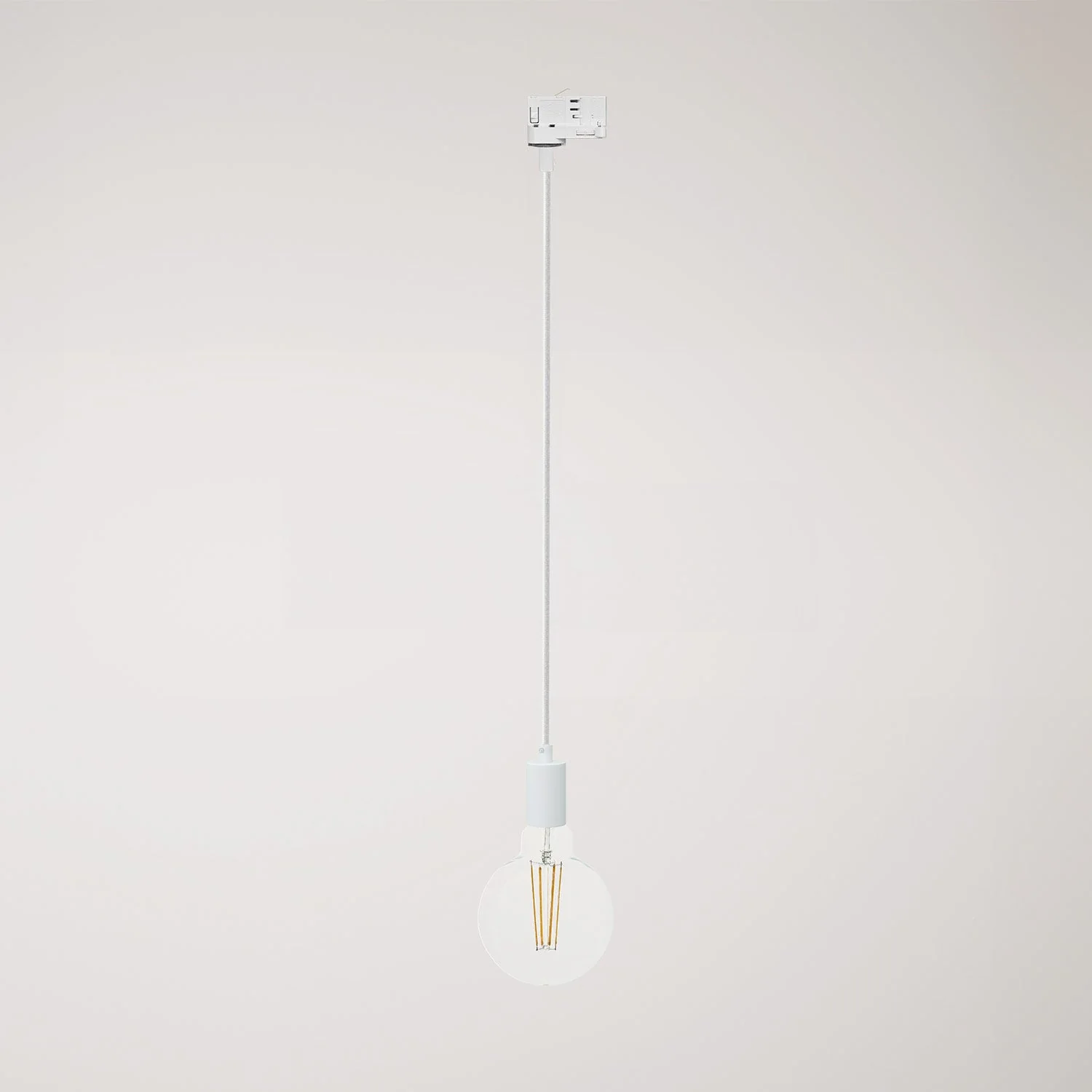 Ceiling lamp in metal for tracks - White