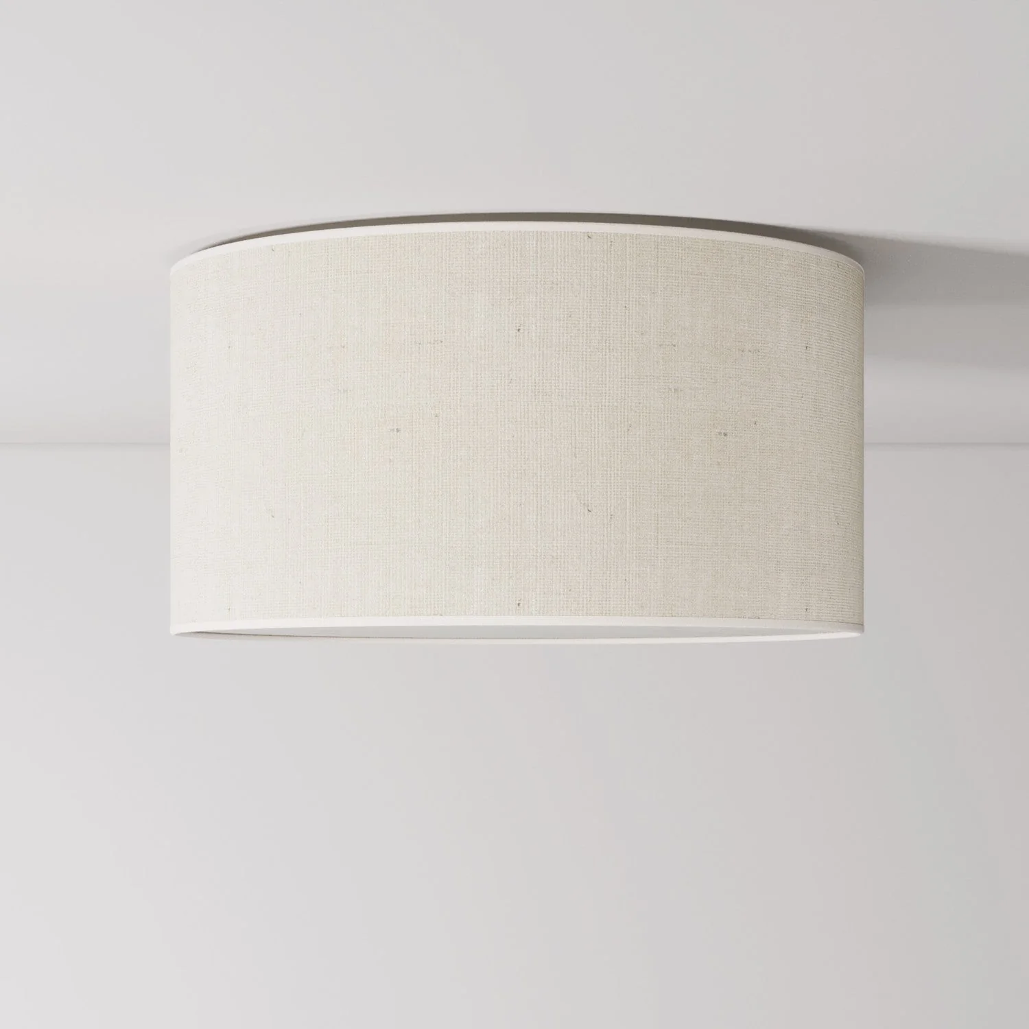 Medium light jute fabric ceiling light – Made in Italy