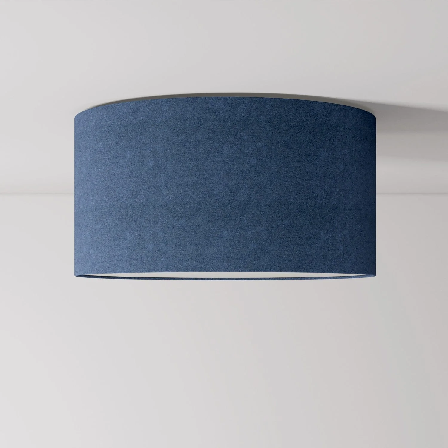 Fabric ceiling light Medium - Made in Italy - Blue Wool