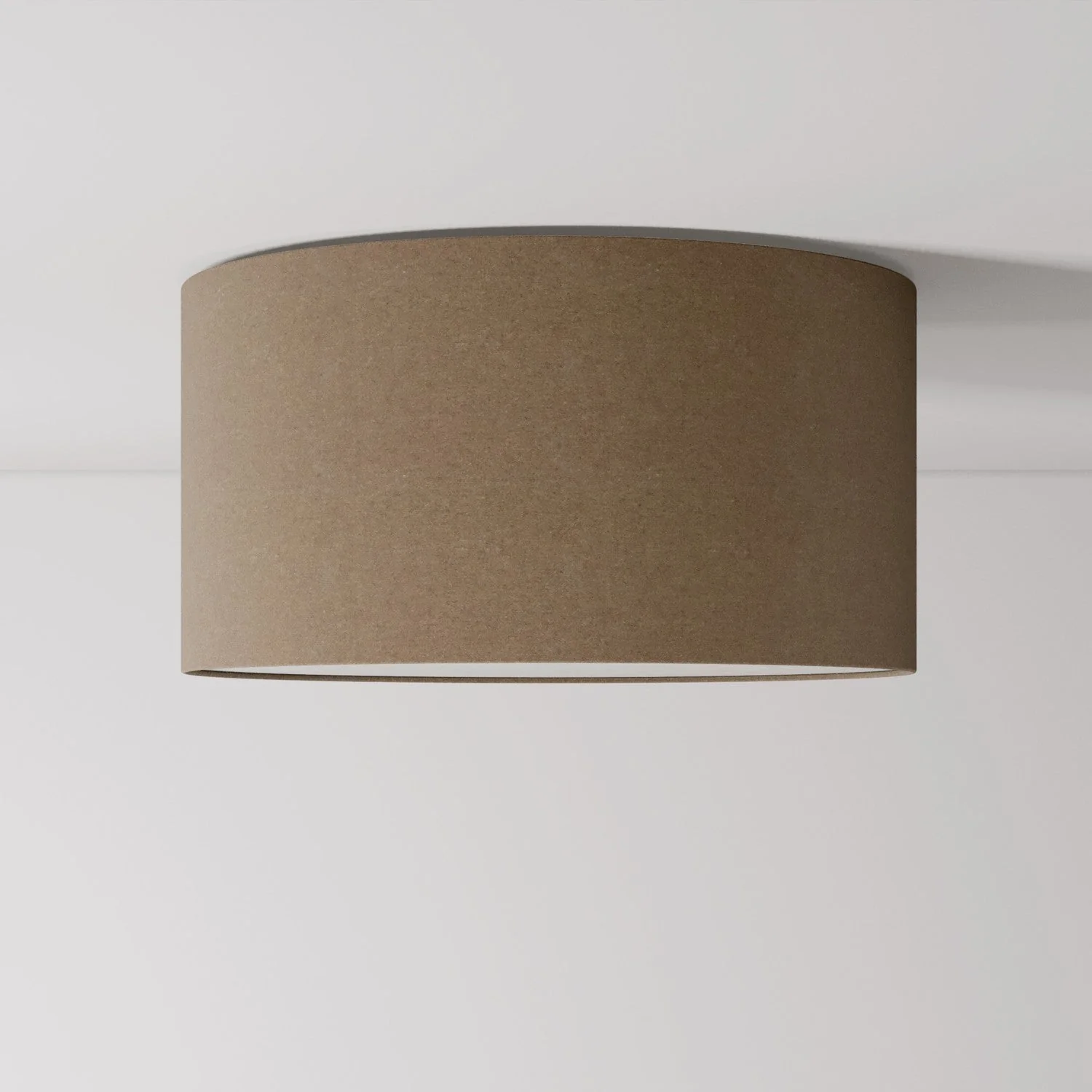 Medium fabric ceiling light - Made in Italy - Brown Wool