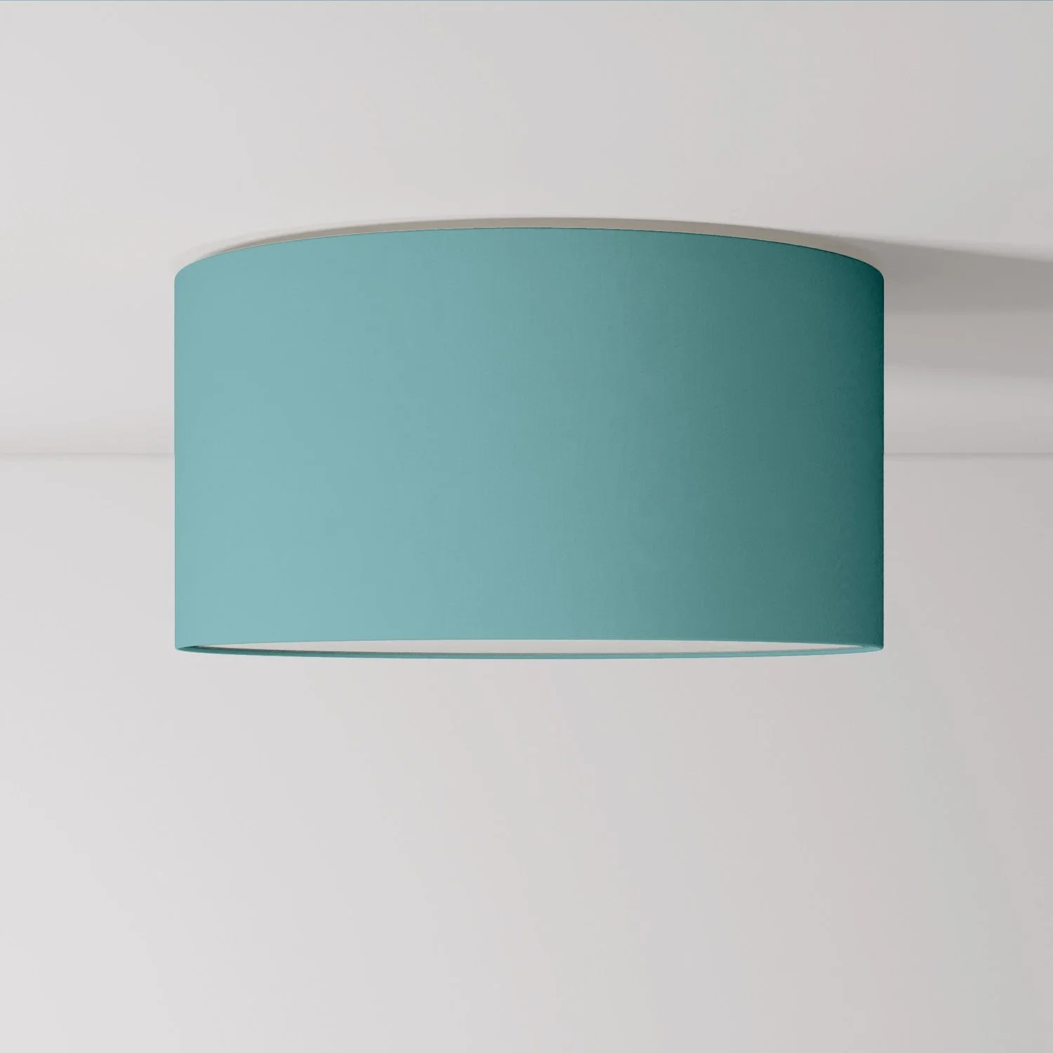 Medium Fabric Ceiling Light - Made in Italy - Teletta Green Dubbio