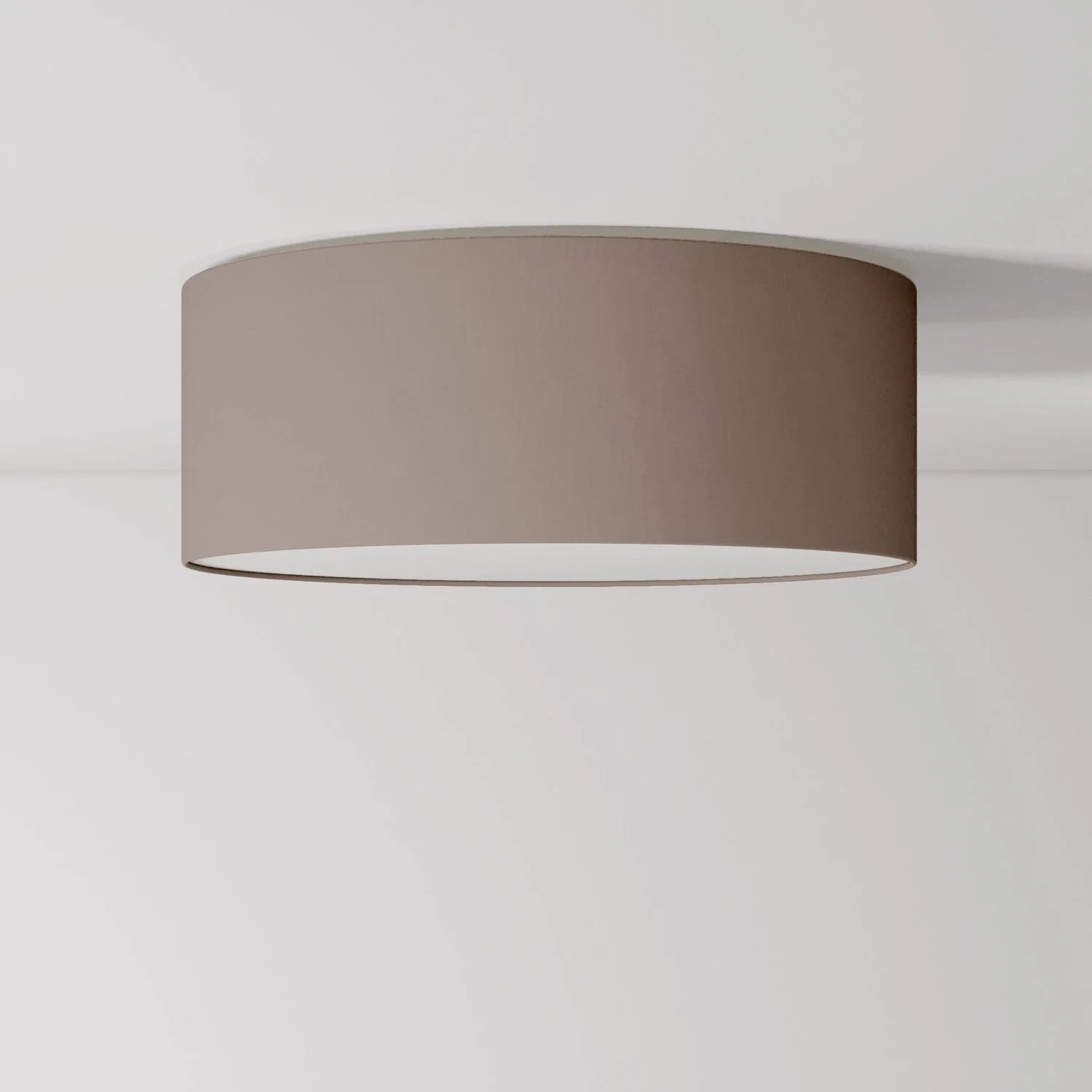 Medium Slim fabric ceiling light - Made in Italy - Arenal Ash