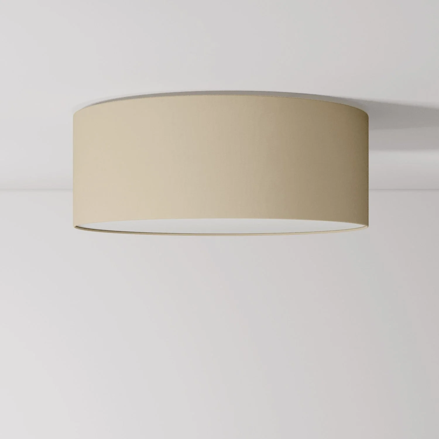 Medium Slim Fabric Ceiling Light - Made in Italy - Arenal Dove Gray