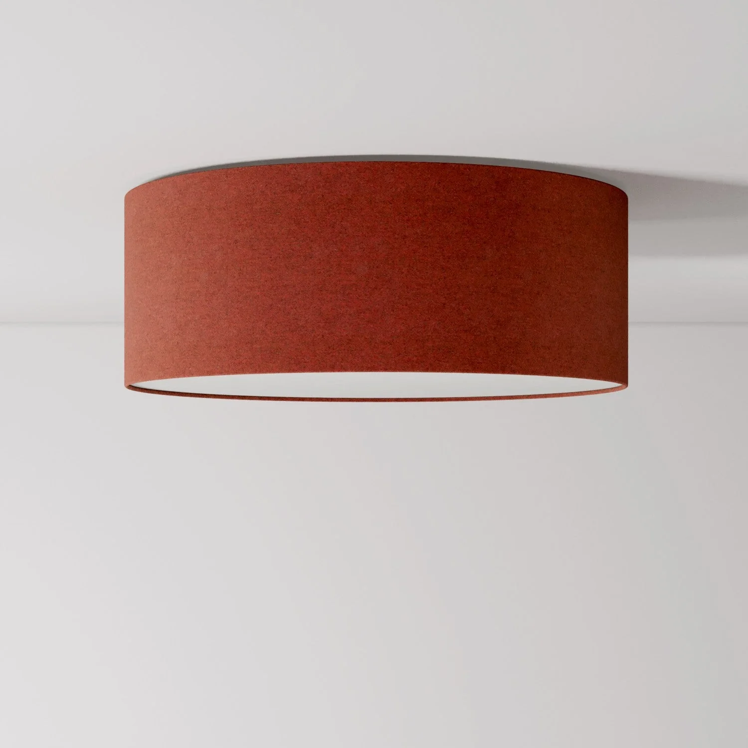 Medium Slim fabric ceiling light - Made in Italy - Lobster Wool
