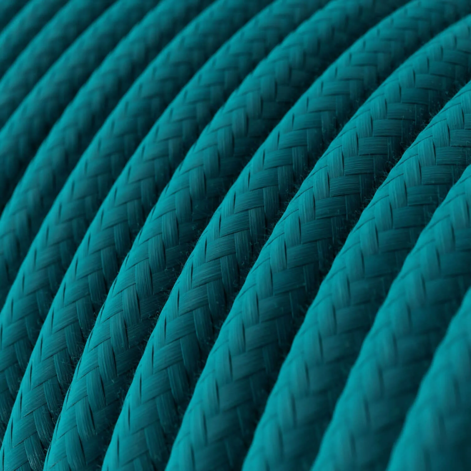 Cerulean cotton cable - The Original Creative Cables, to enhance modern and contemporary lamps - RC21 - Image 2