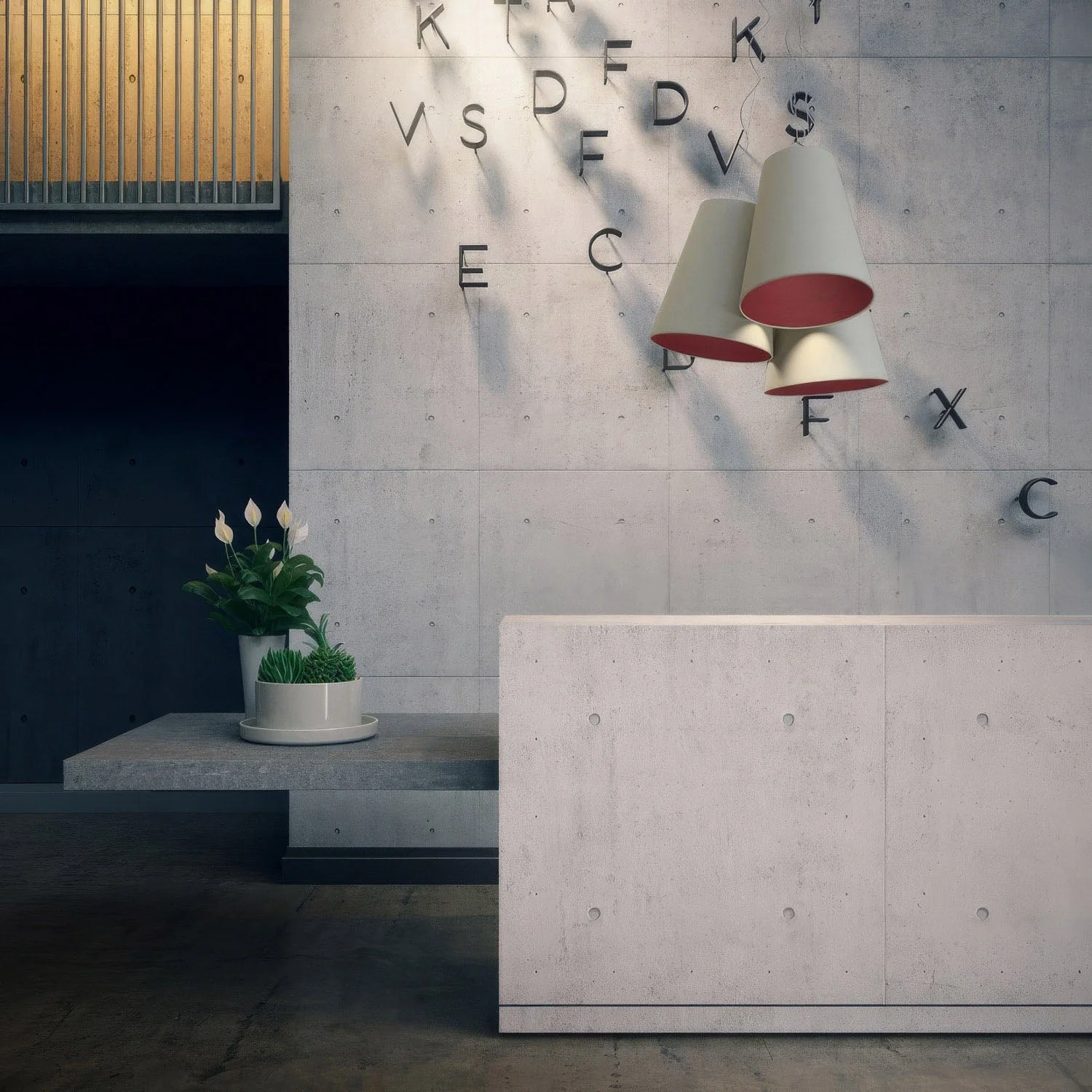 Trittico chandelier with cone-shaped bicolour lampshades in Hazelnut and Bordeaux - Made in Italy - Image 3