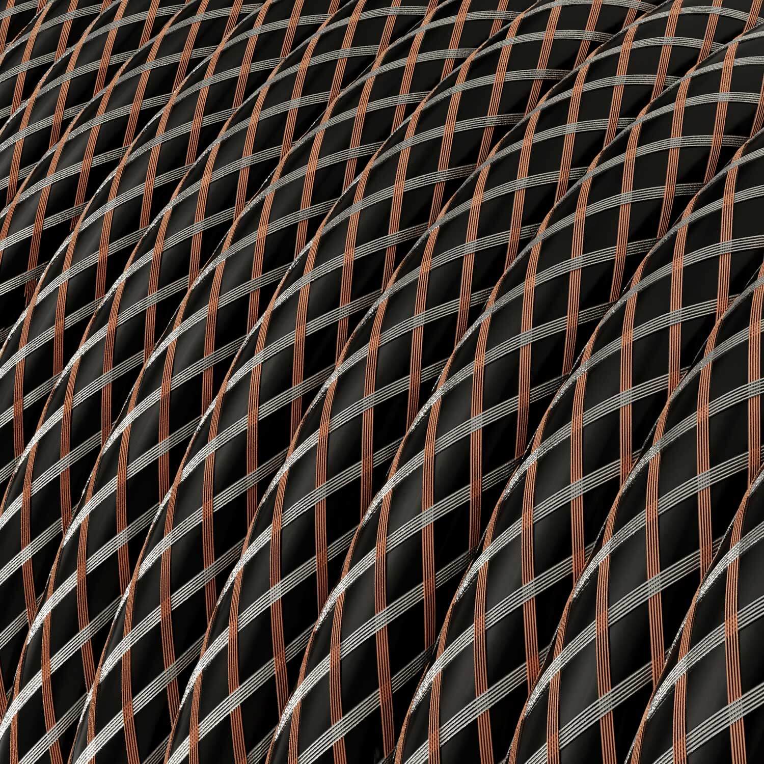 Electric cable in Black with Copper and Tinned Copper braid - The Original Creative Cables, for your lamps - RR03 - Image 2