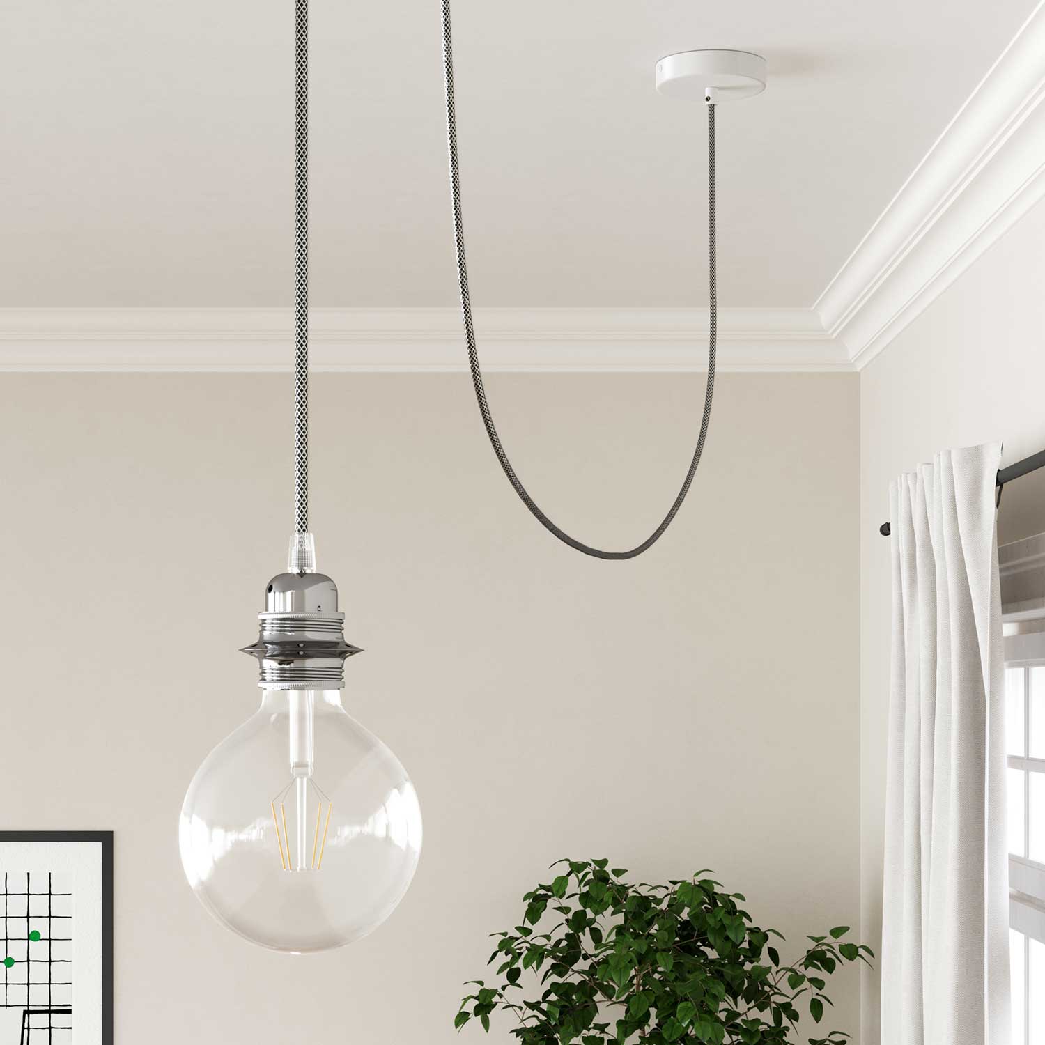 Electric cable in Black with tinned Copper braid - The Original Creative Cables, for your lighting projects - RR01 - Image 3