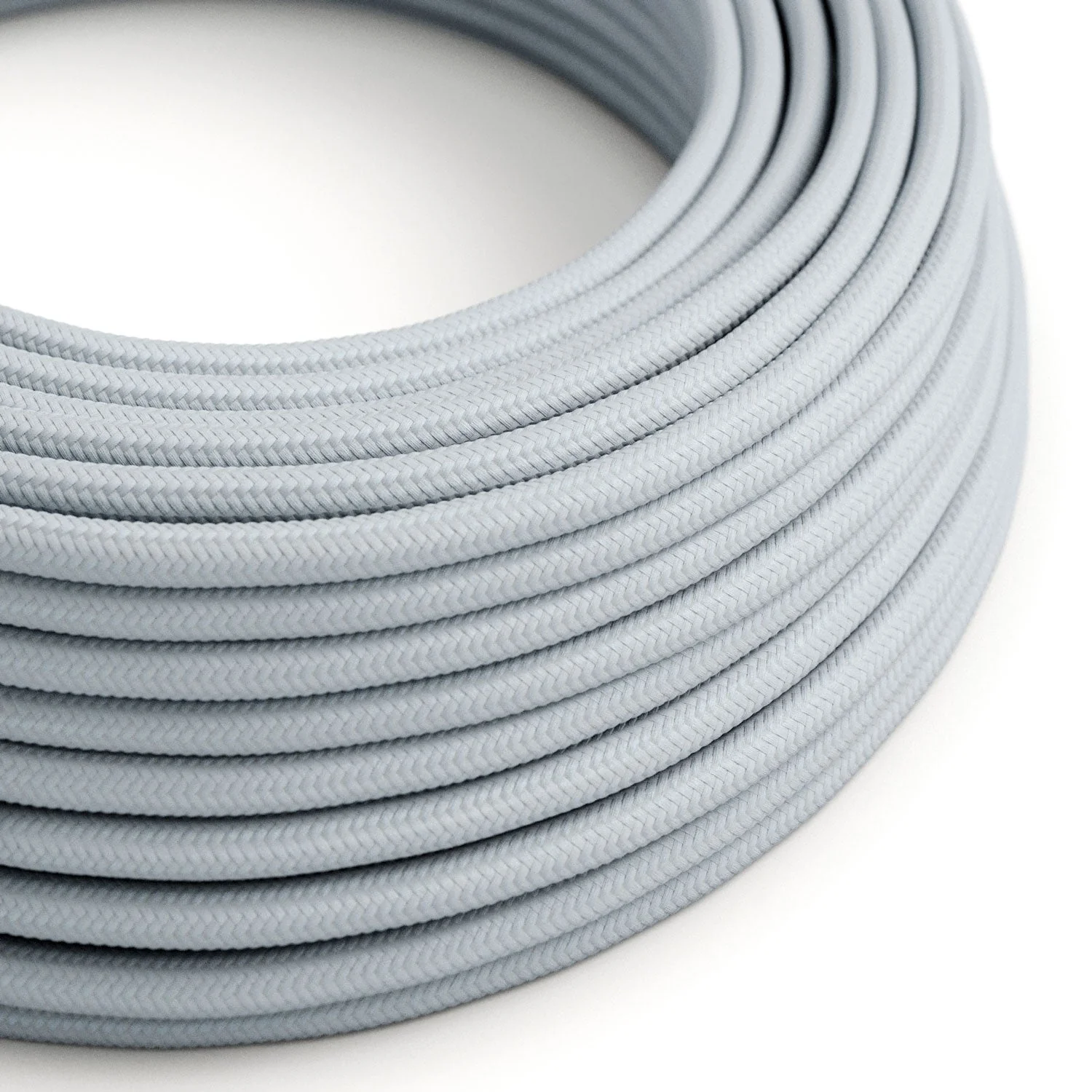 Cloth-Covered Wire - Glossy Light Blue Grey RM30 - UL Listed