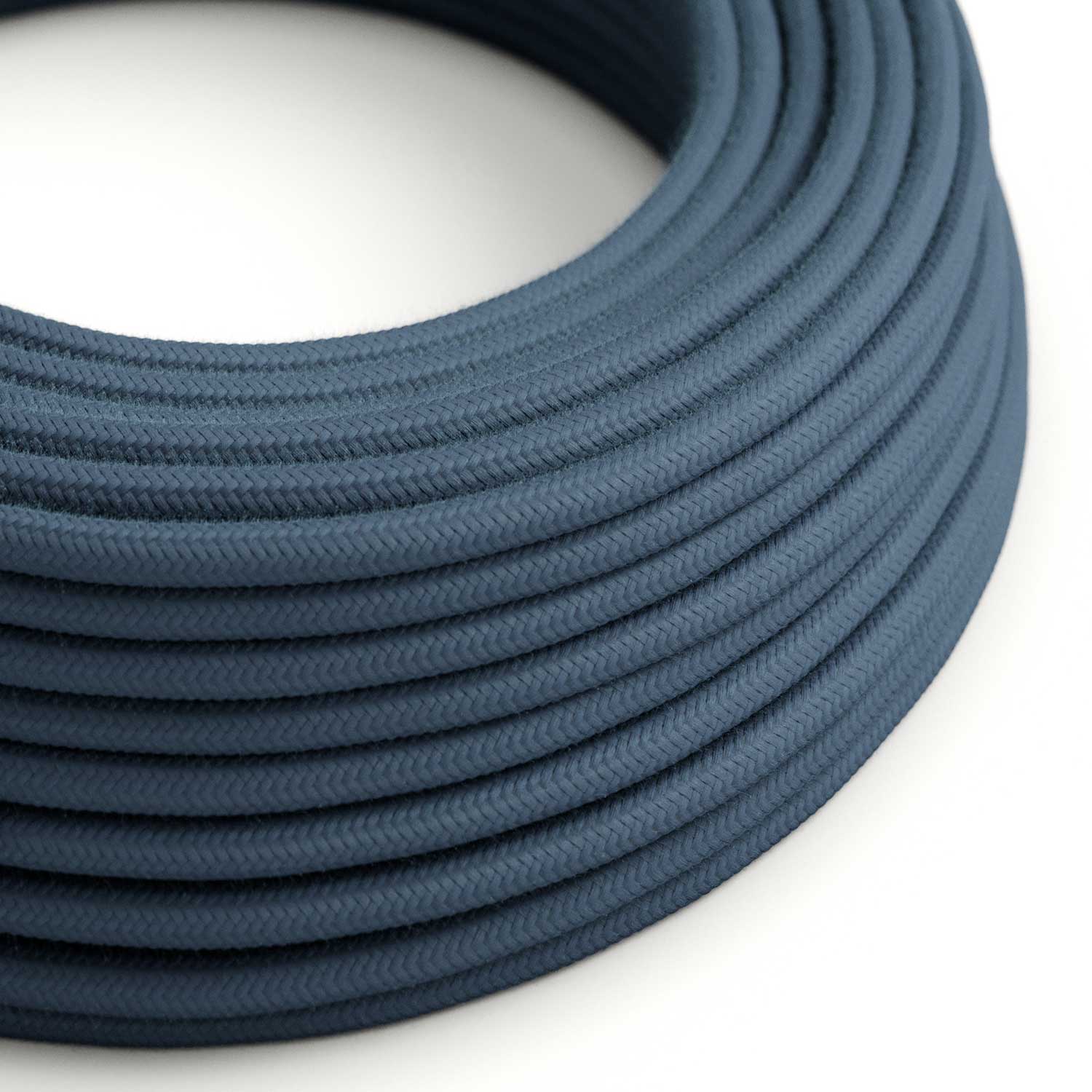 Electric cable in Stone Grey cotton – The Original Creative Cables, for exposed designer installations – RC30