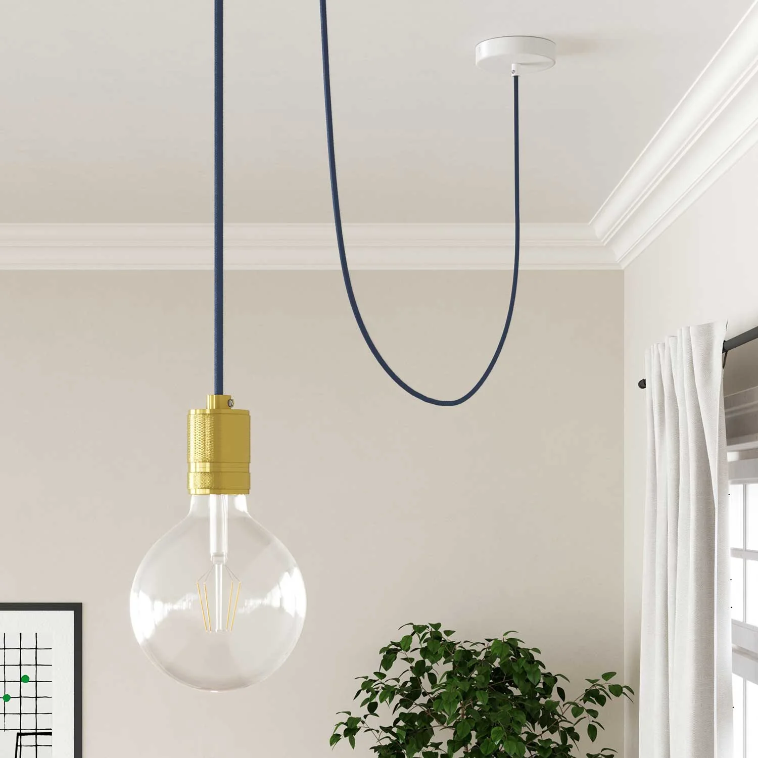 Electric cable in Stone Grey cotton – The Original Creative Cables, for exposed designer installations – RC30 - Image 4