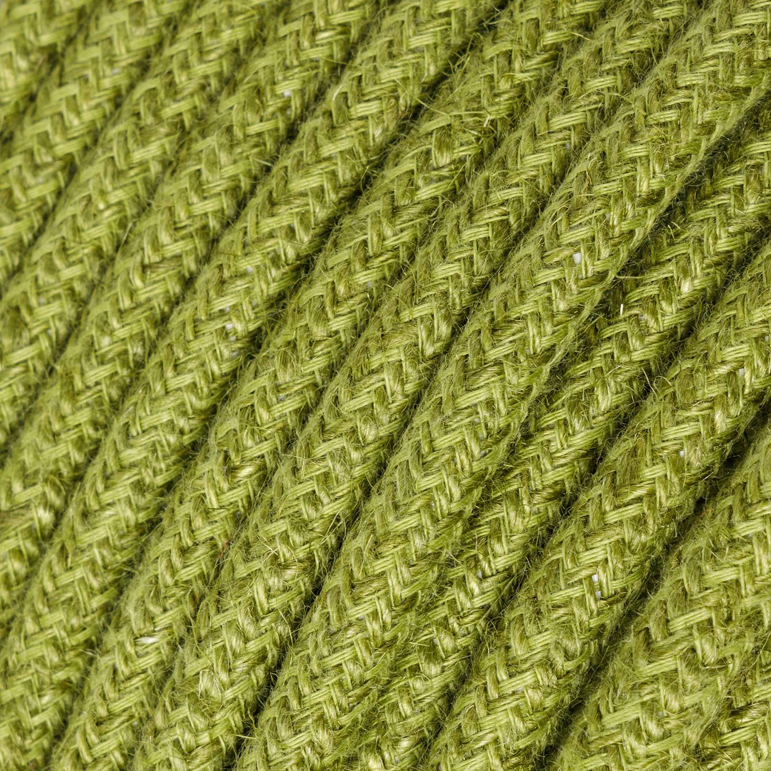 Cloth Covered Wire - Jute Green Hay RN23 - UL Listed - Image 2