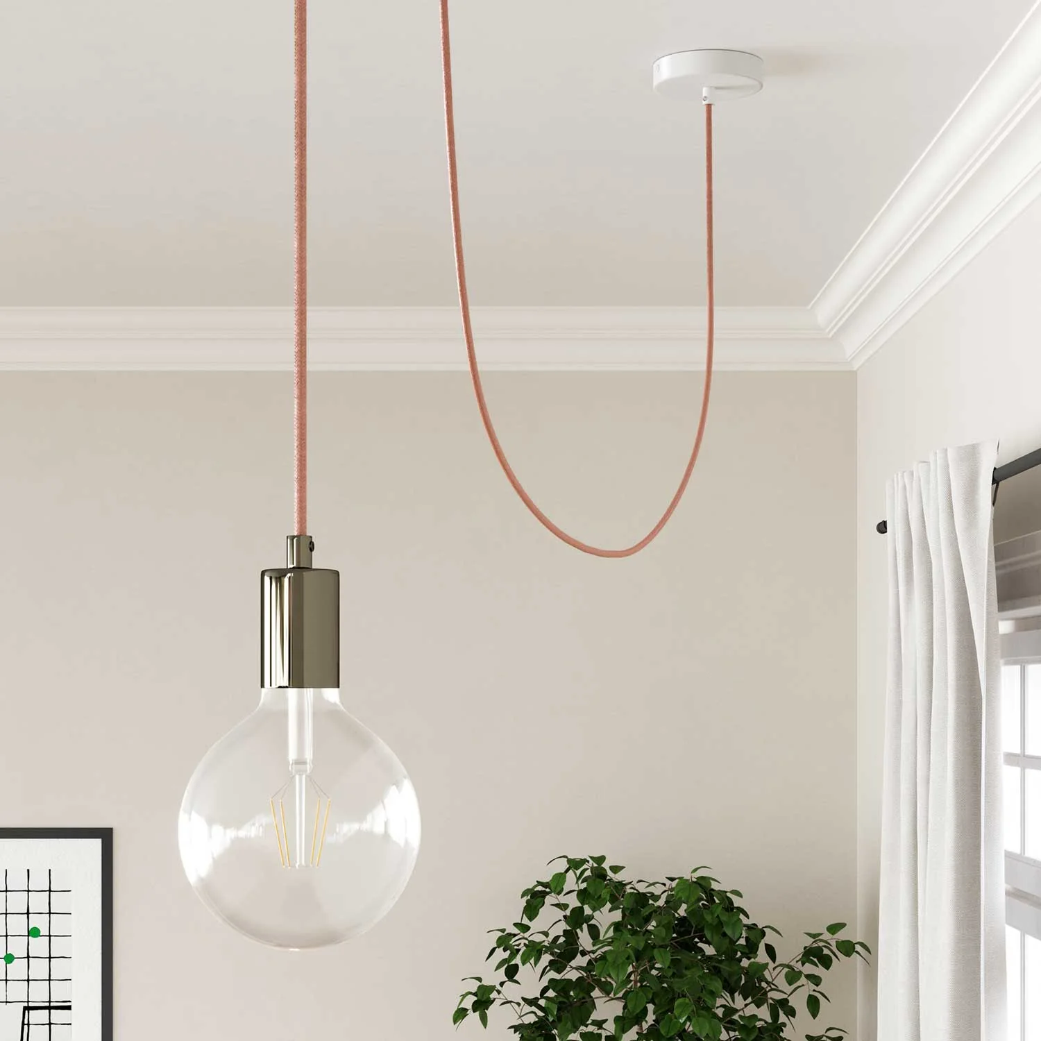 Cloth Covered Wire - Salmon Cotton RX13 - UL Listed - Image 3