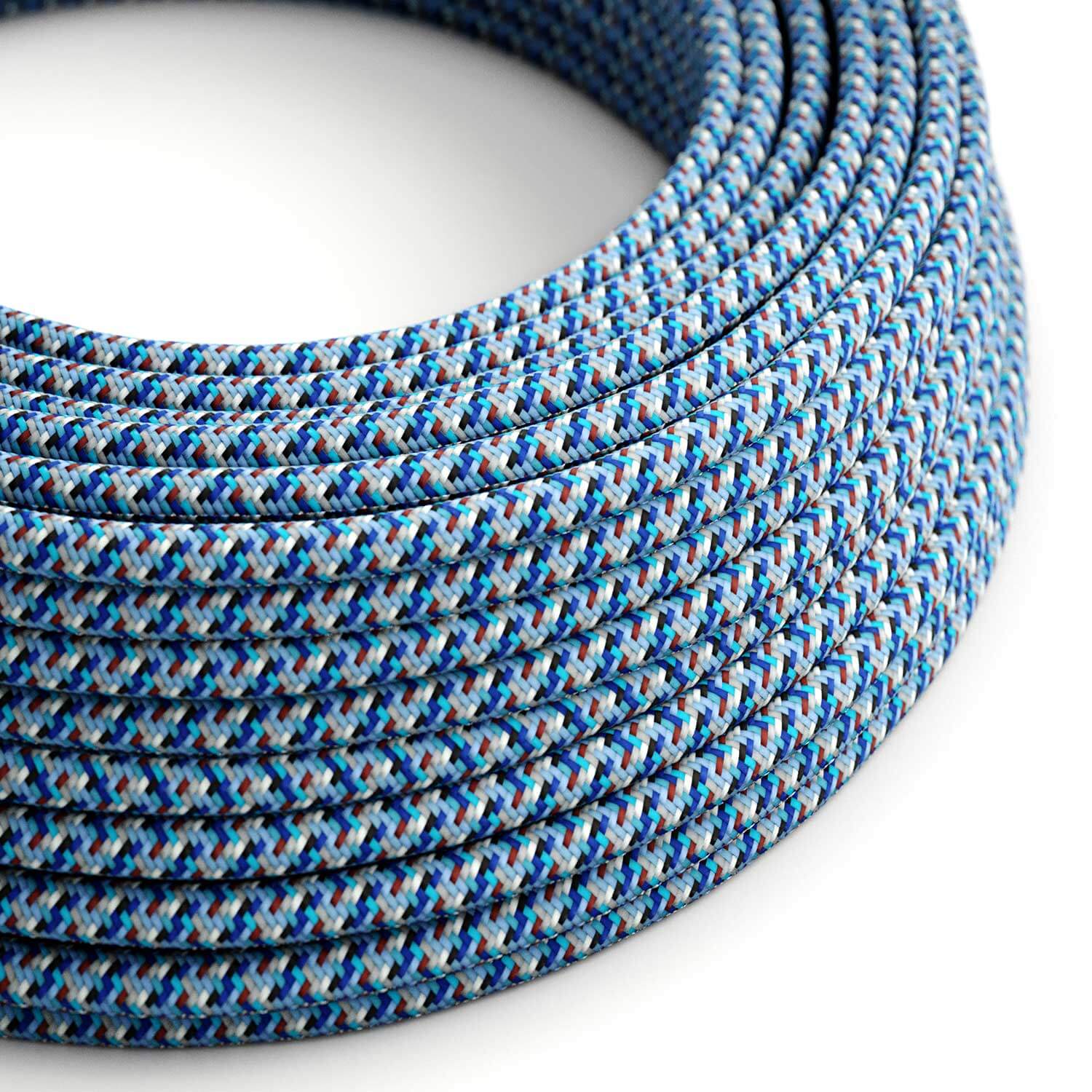 Electric cable with Pixel Palette Turquoise coating - The Original Creative Cables, for customised DIY lights - RX03