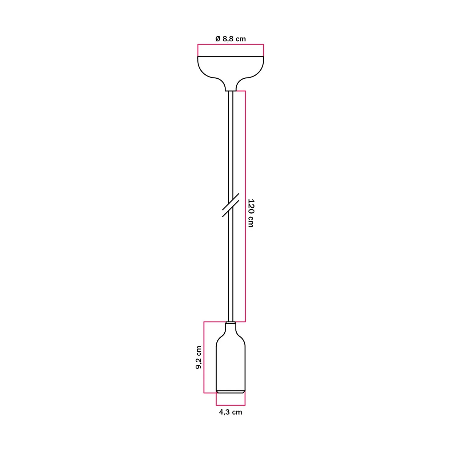 Coloured pendant lamp in silicone with textile cable - Grey - Image 4