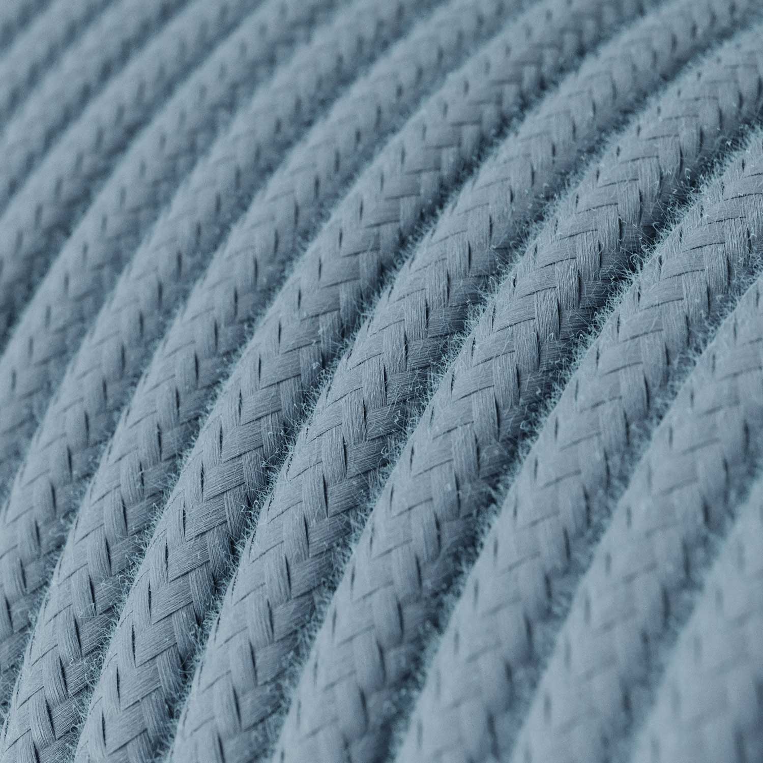 Colourful silicone suspension lamp with fabric cable - Soft blue - Image 3
