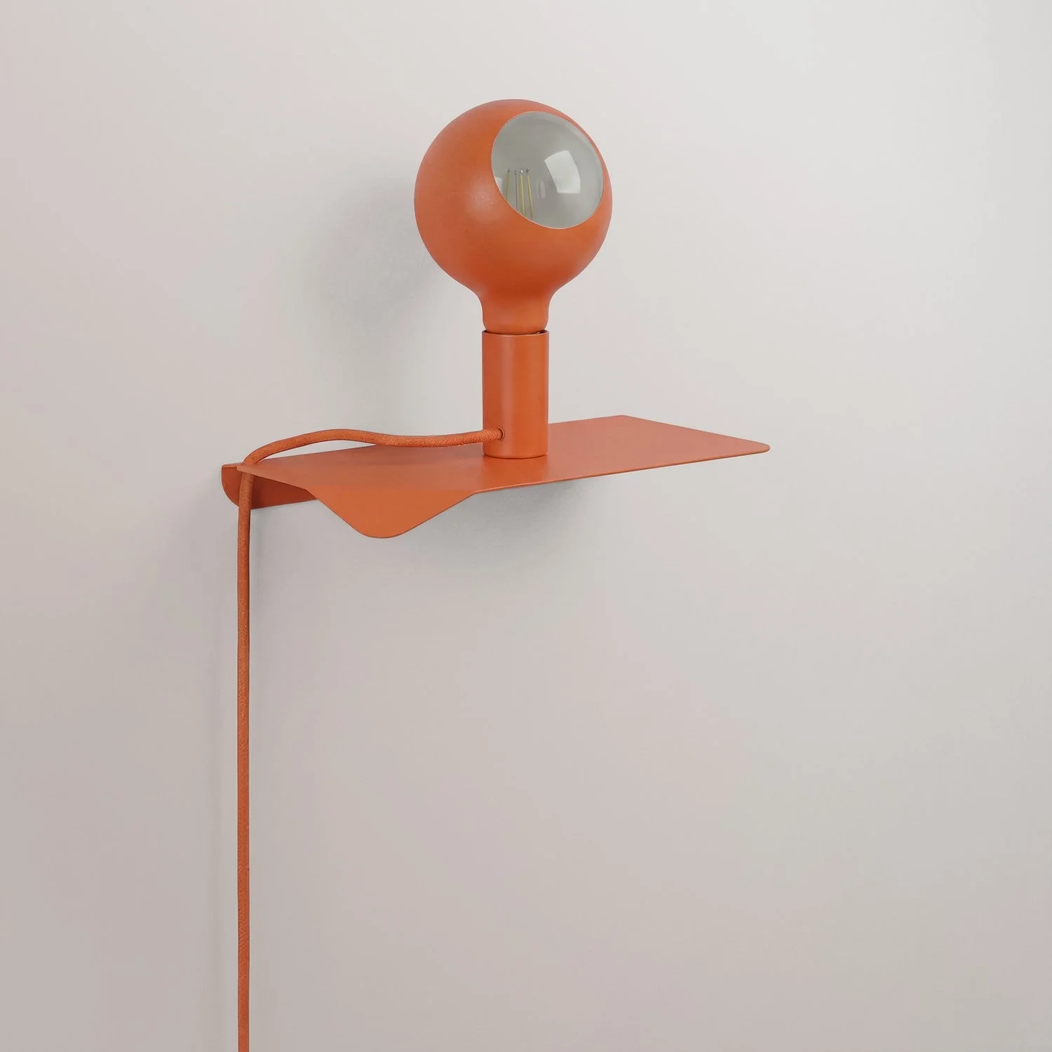 Combo Camo - Shelf lamp with UK Plug - Orange - Image 3