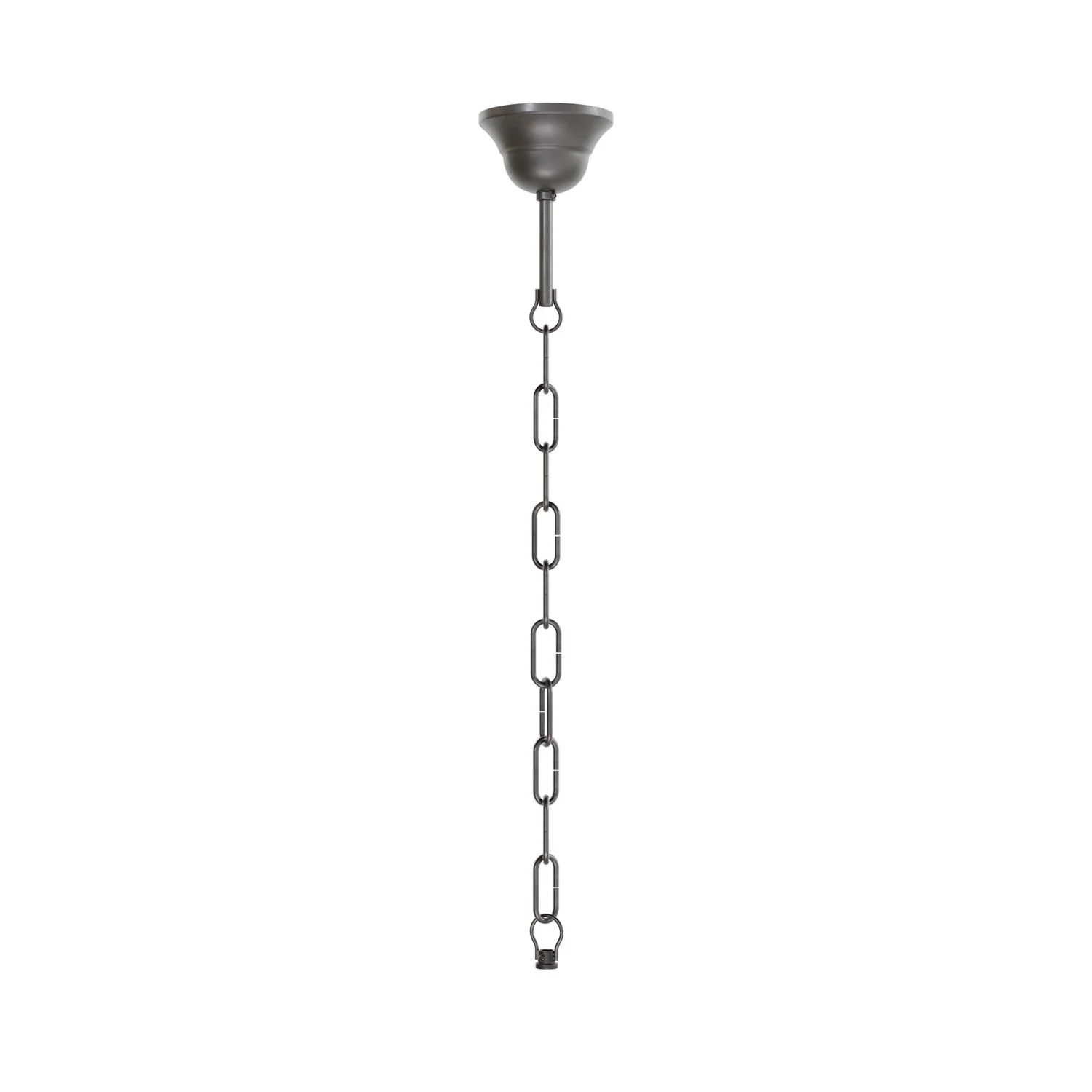 Complete vintage suspension kit: Iron Ceiling canopy and Genovese Chain - 50 cm