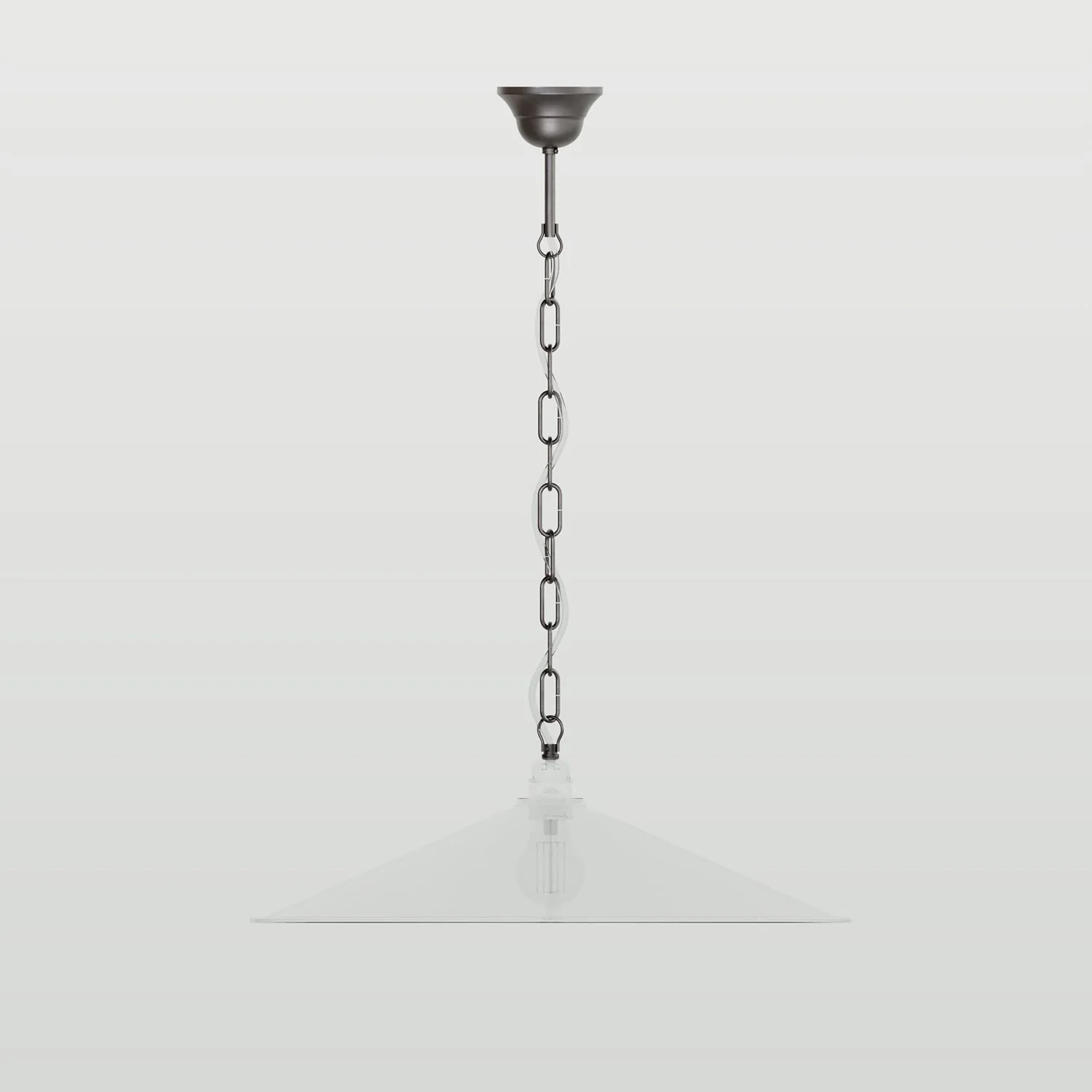 Complete vintage suspension kit: Iron Ceiling canopy and Genovese Chain - 50 cm - Image 2