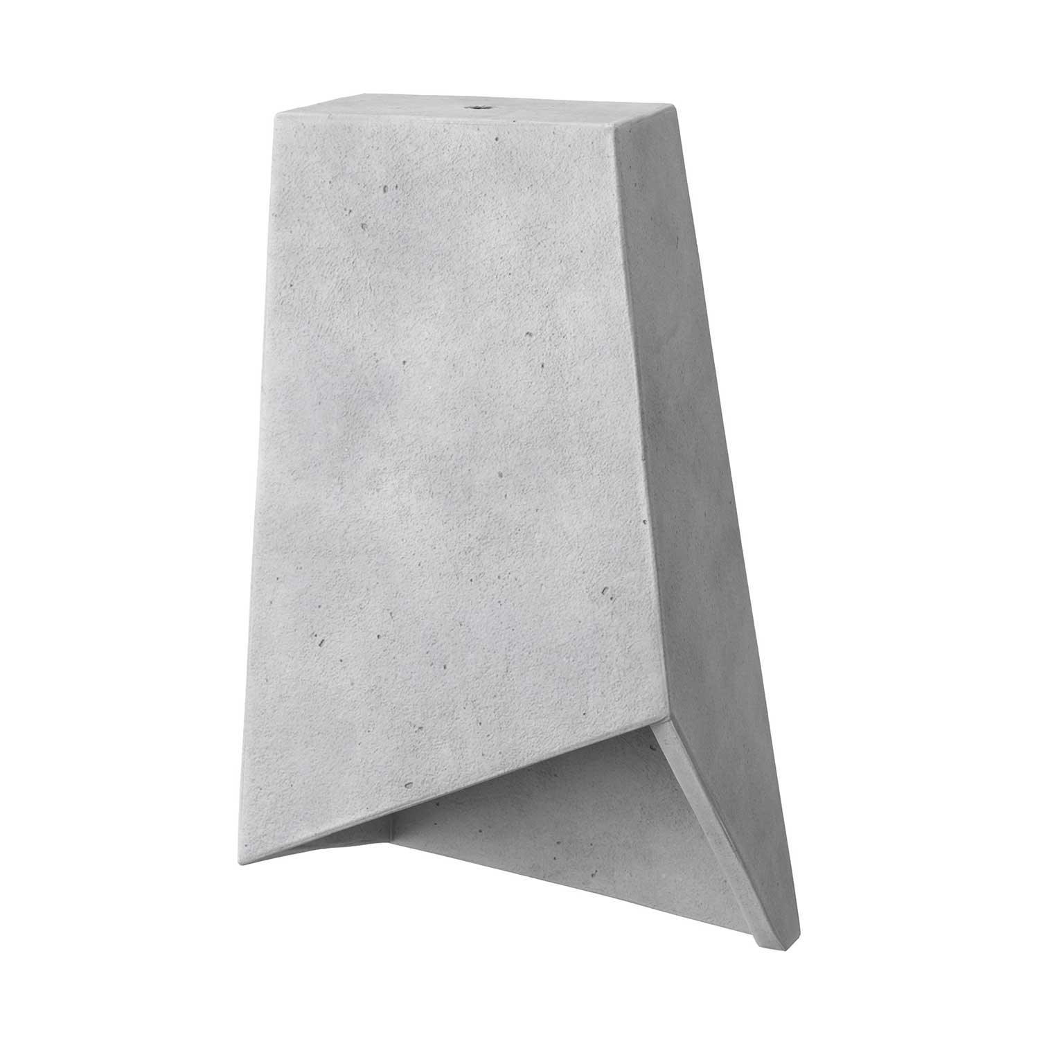 Prisma concrete lampshade for pendant lamp, complete with cable clamp and E27 lamp holder - Light concrete - Image 3