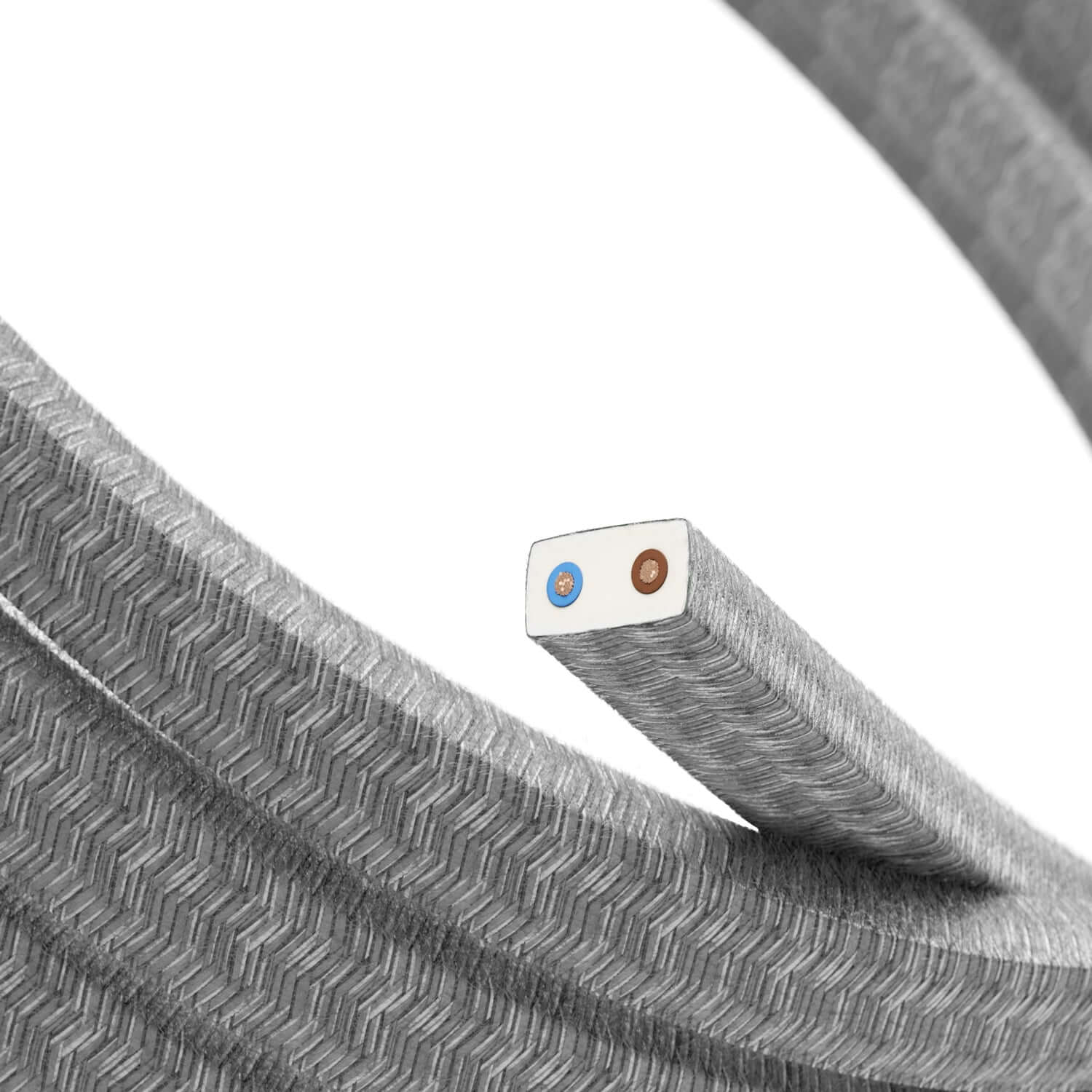 Natural linen grey cable for string light CN02 - UV resistant - Image 2
