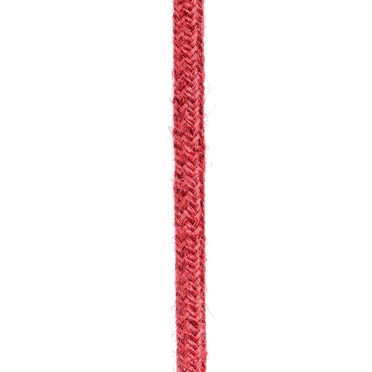 Cherry Red jute-covered cable - Image 5