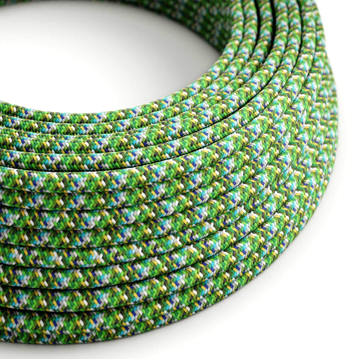 Fabric cable for lighting Pixel Palette Green - The Original Creative Cables, for unique light decorations - RX05