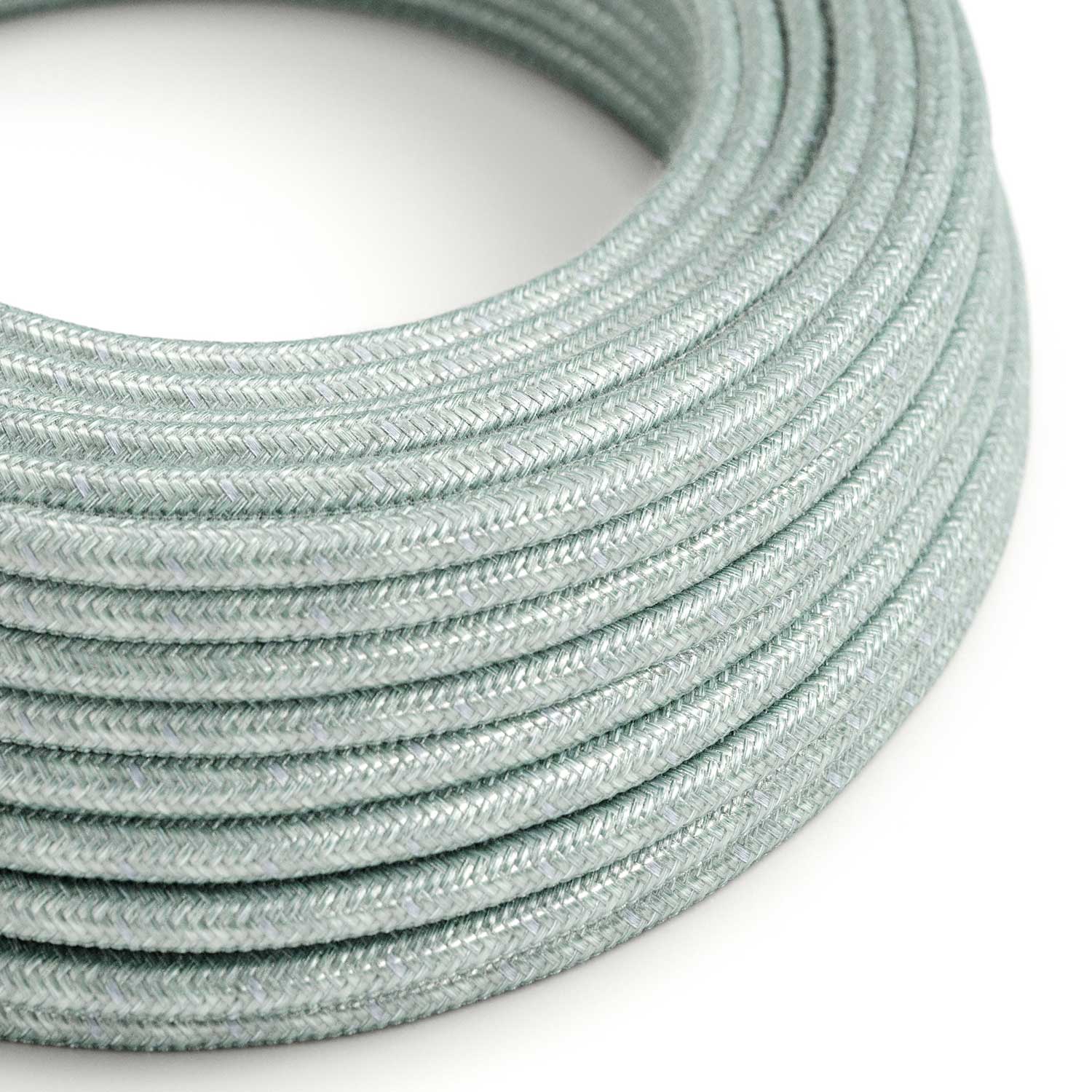 Cable in Misty Blue cotton - The Original Creative Cables, ideal for creative lighting projects - RX12