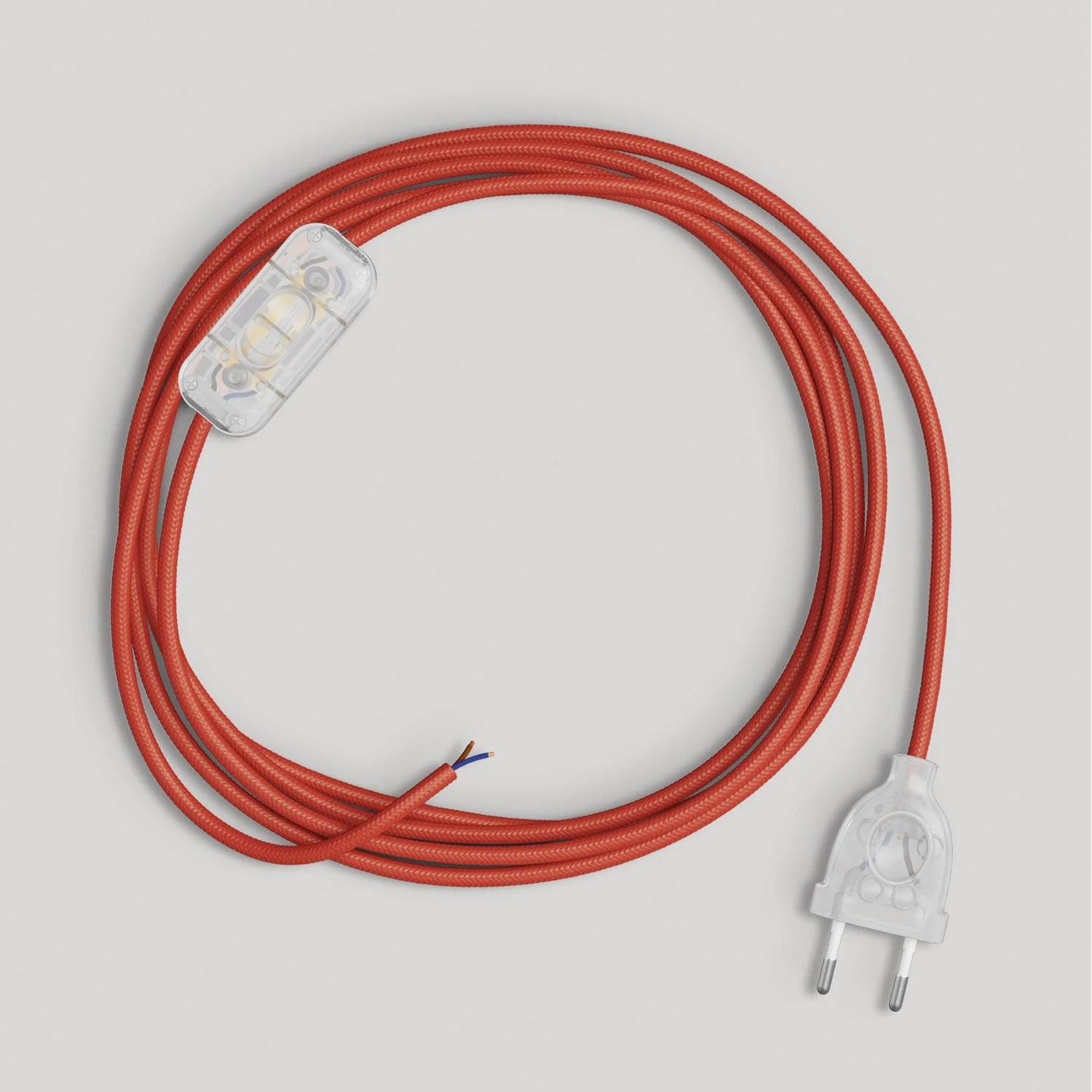 Wiring for lamp with glossy red cable 1.80 m - Image 5