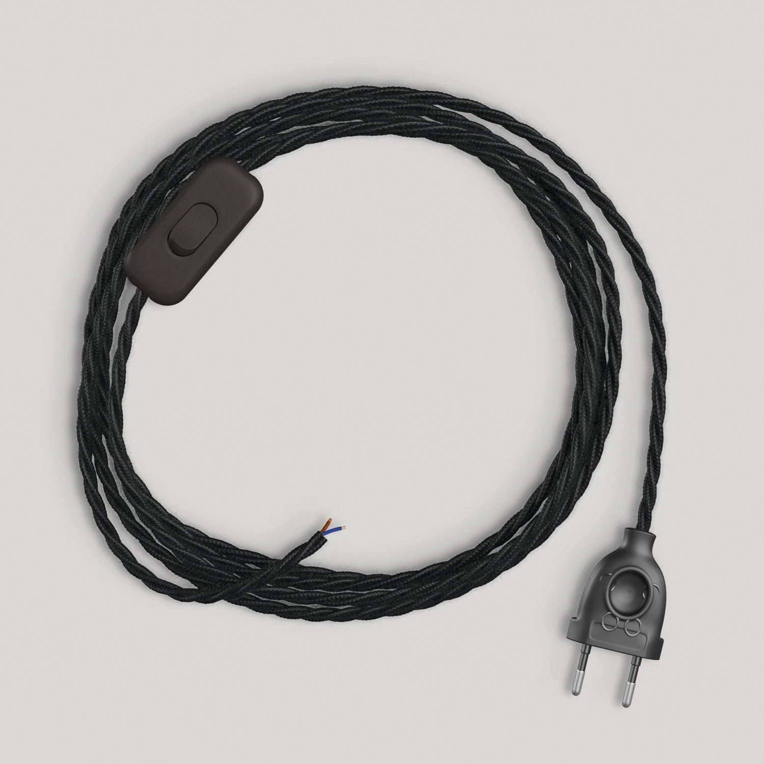 Wiring for lamp with 1.80 m black braided cable - Image 4