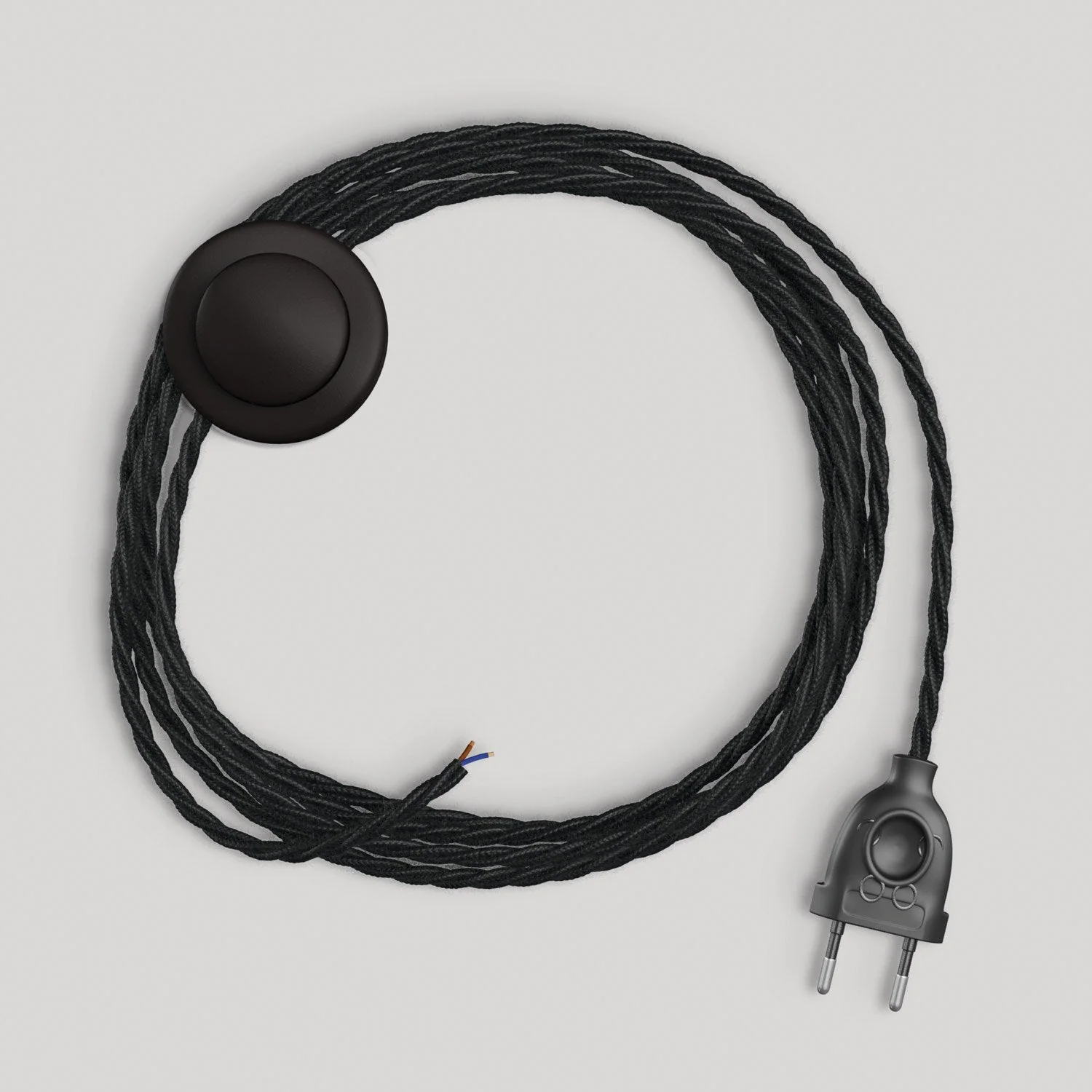 Wiring for lamp with 3 m black braided cable - Image 4
