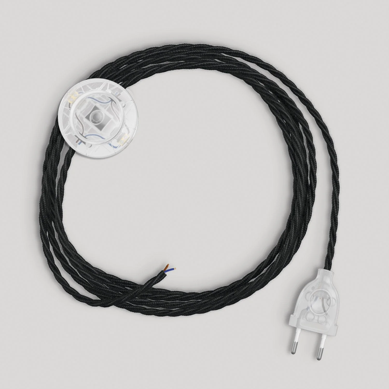 Wiring for lamp with 3 m black braided cable - Image 5