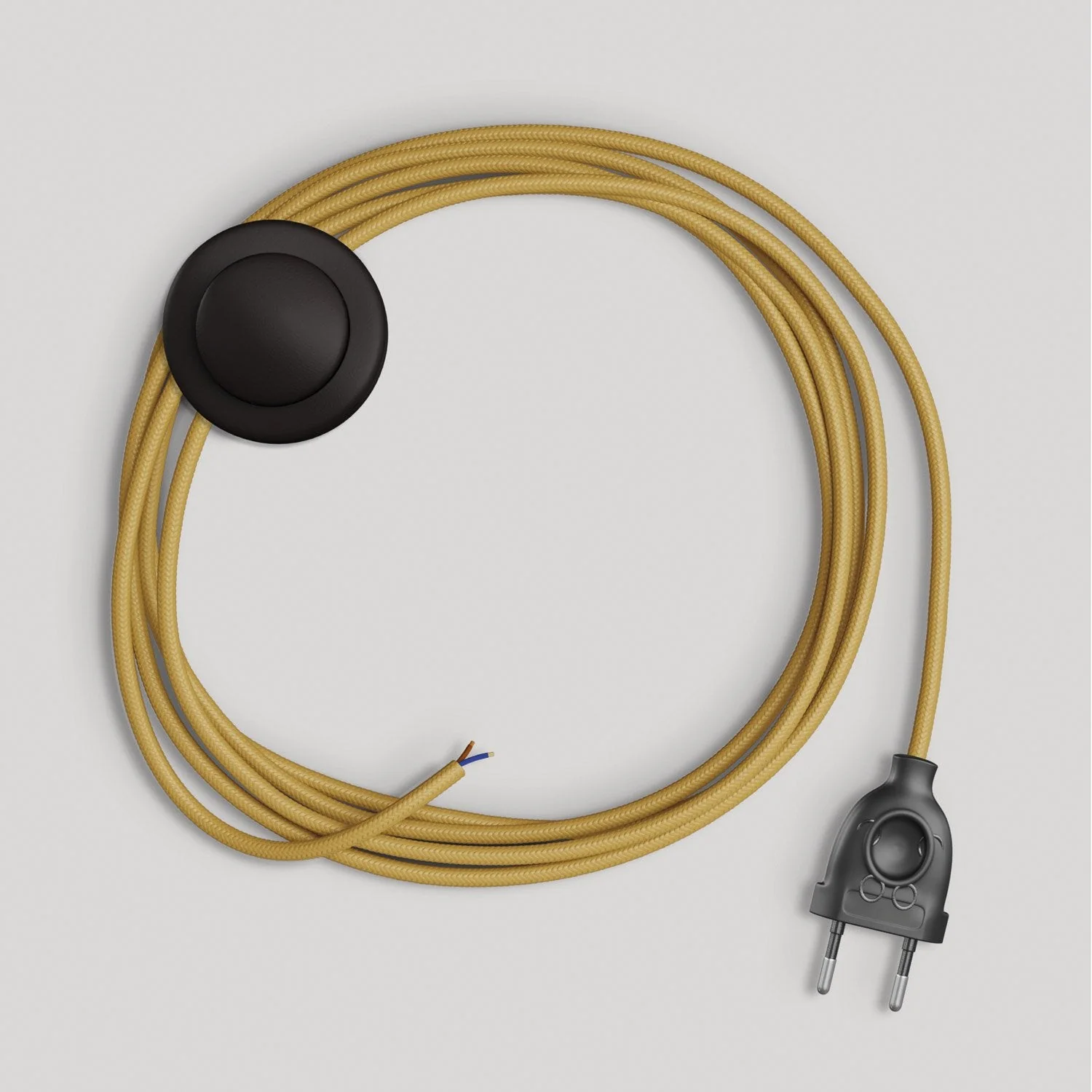 Wiring for lamp with glossy mustard cable 3 m - Image 4